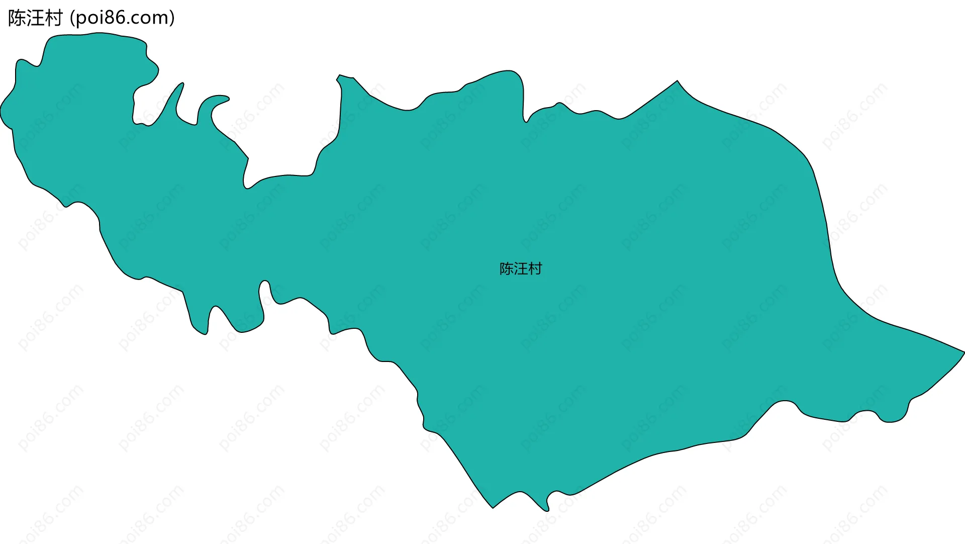 陈汪村边界地图