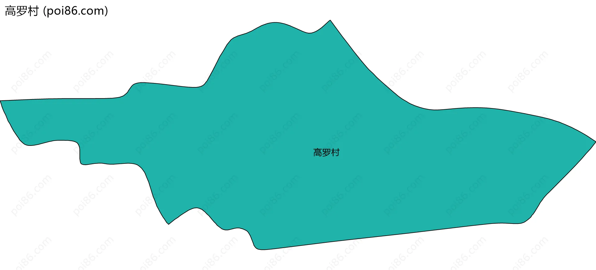 高罗村边界地图