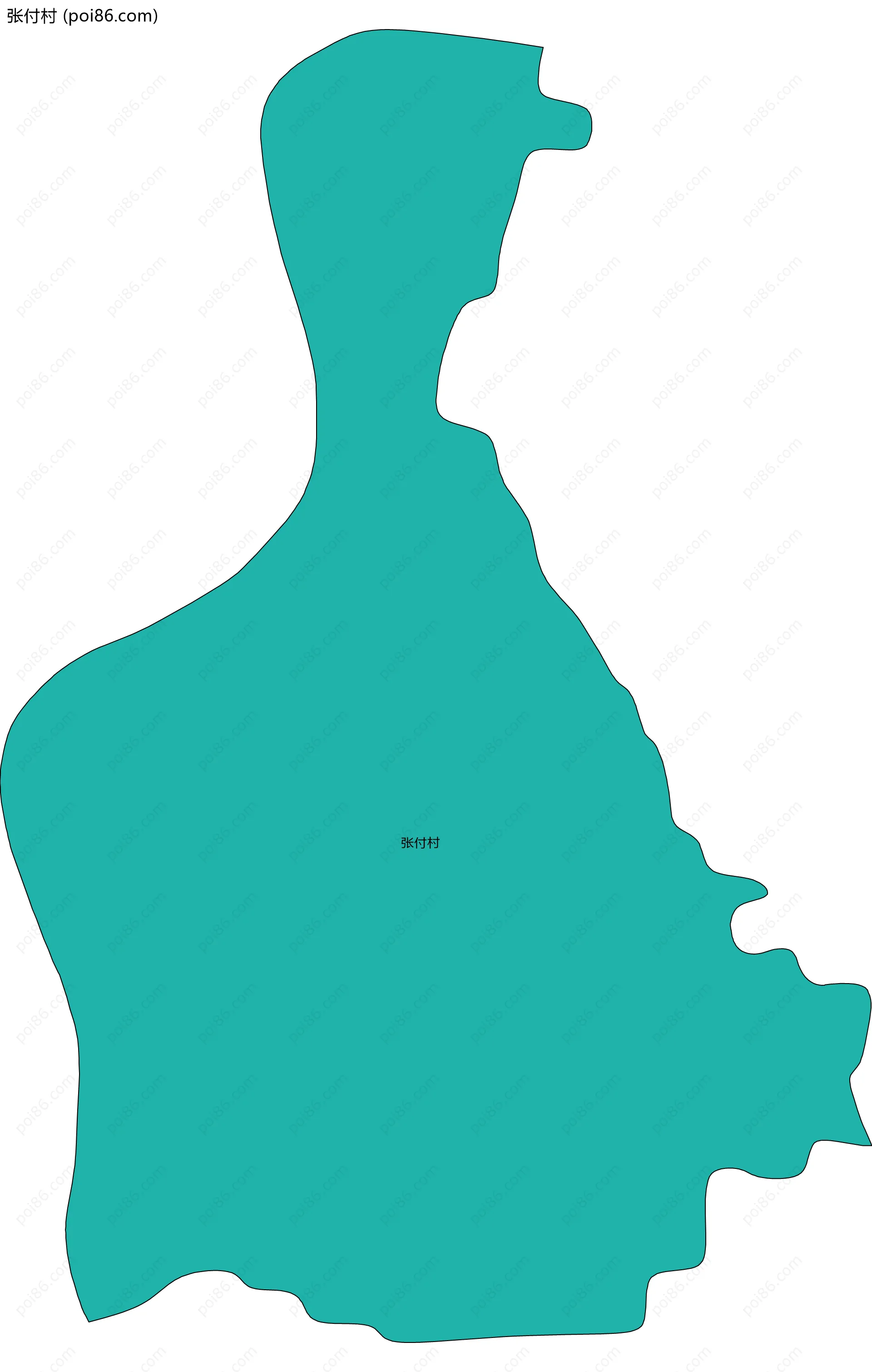 张付村边界地图