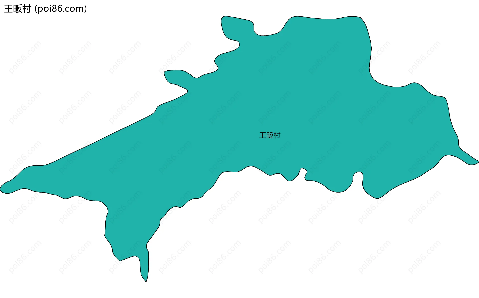 王畈村边界地图
