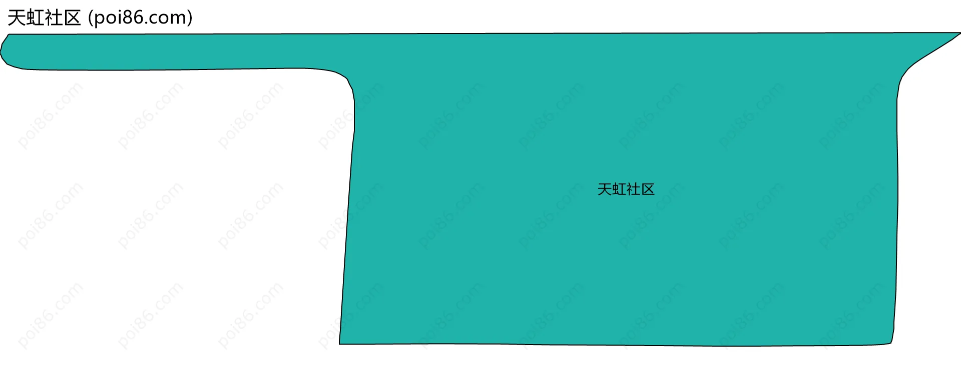 天虹社区边界地图