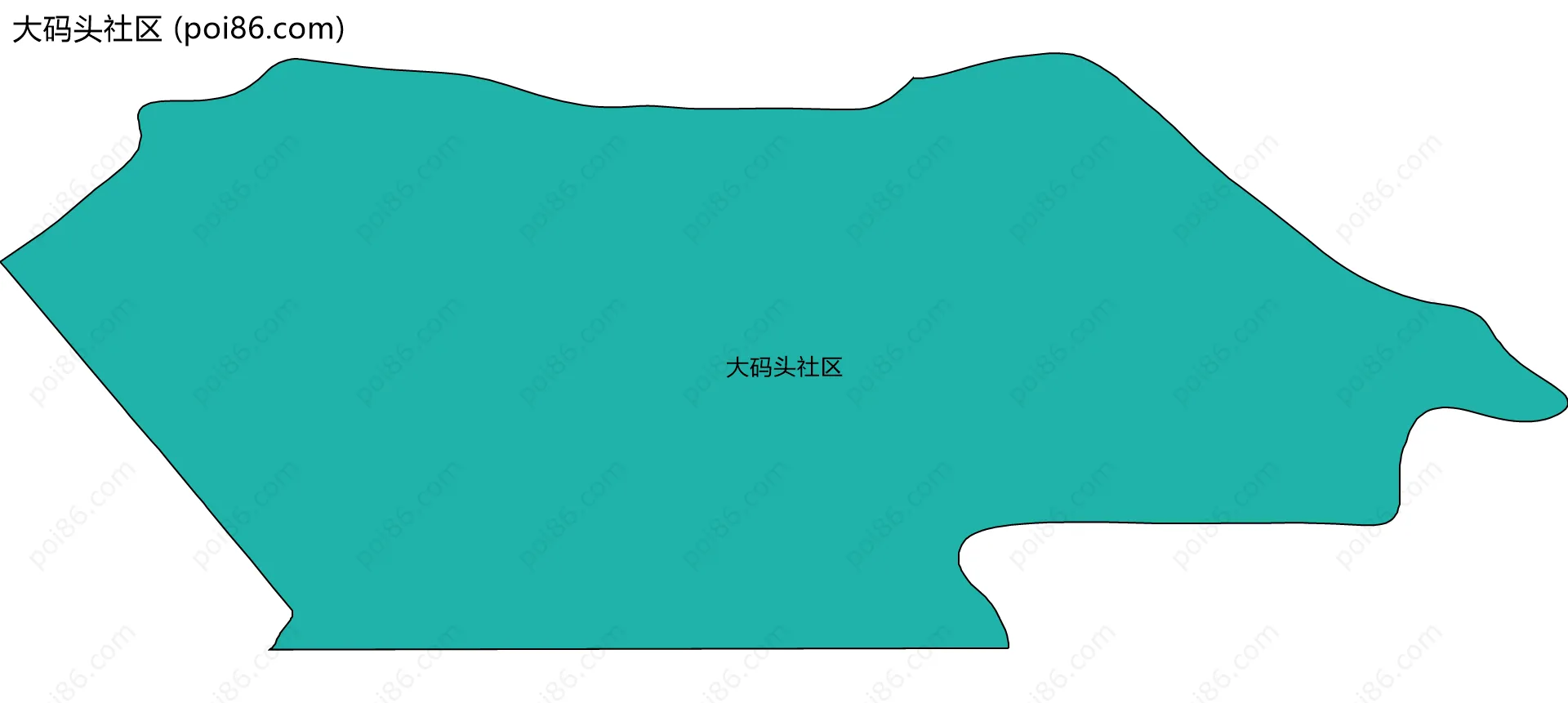 大码头社区边界地图