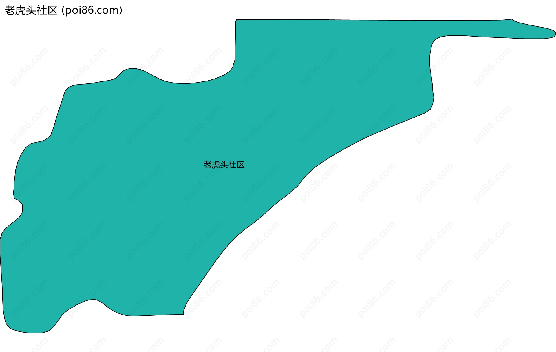 老虎头社区边界地图