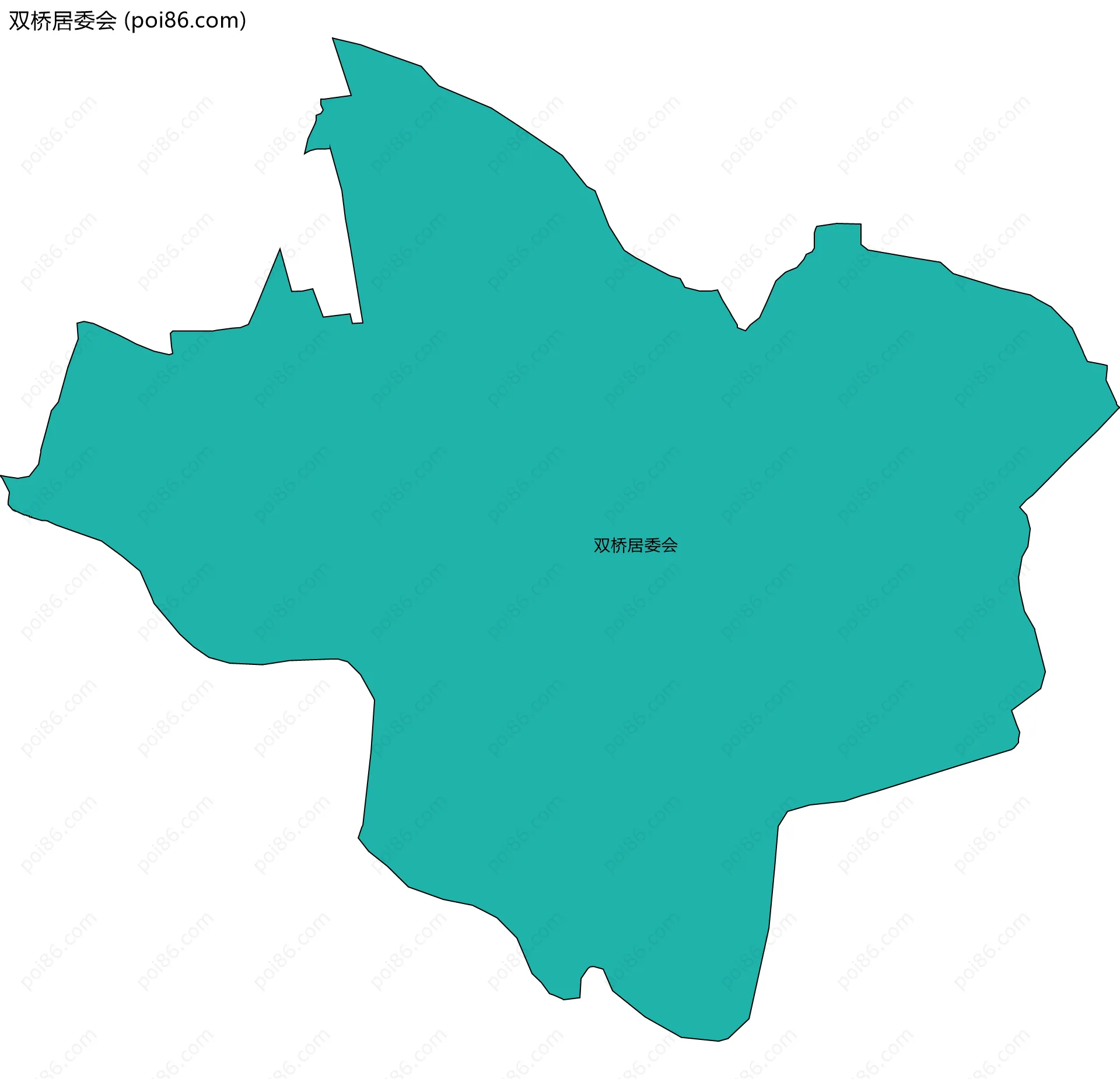 双桥居委会边界地图