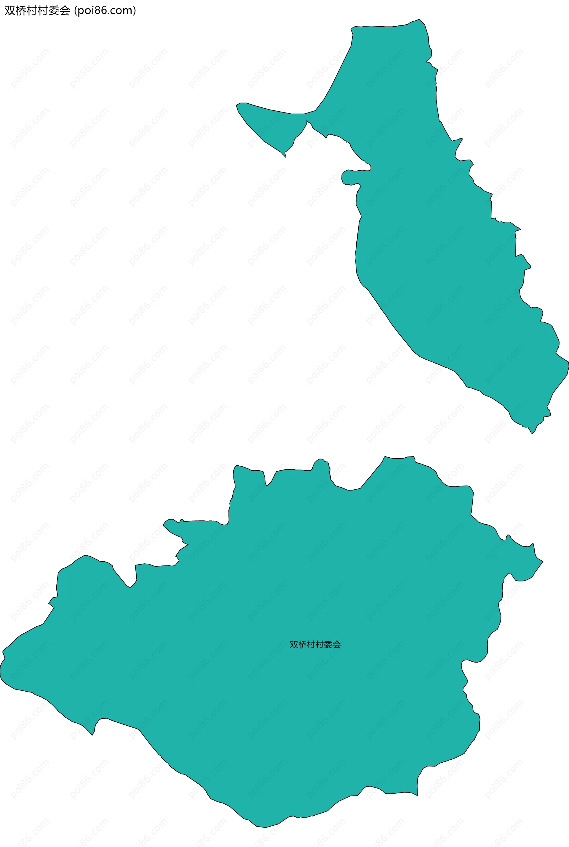 双桥村村委会边界地图