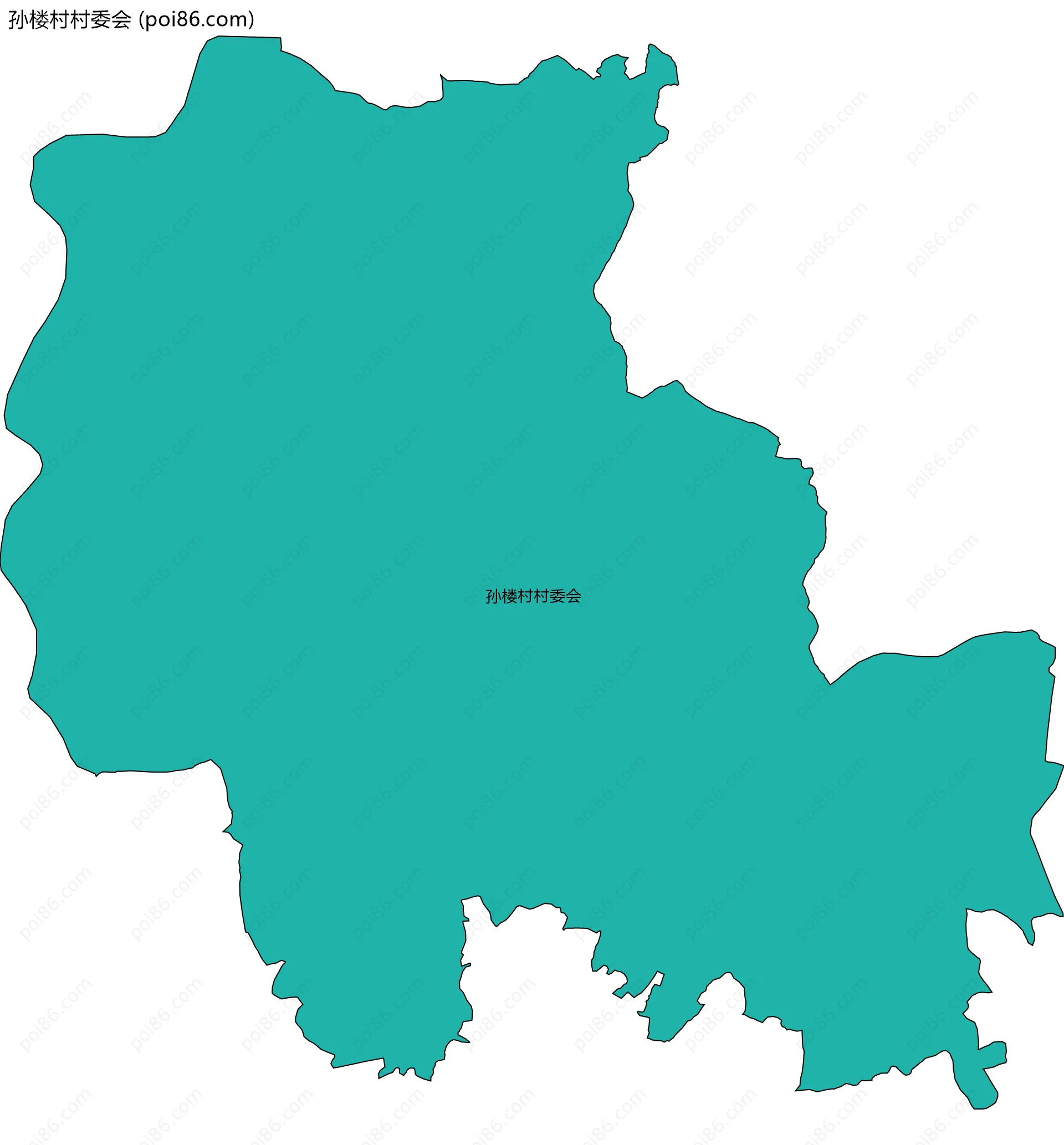 孙楼村村委会边界地图