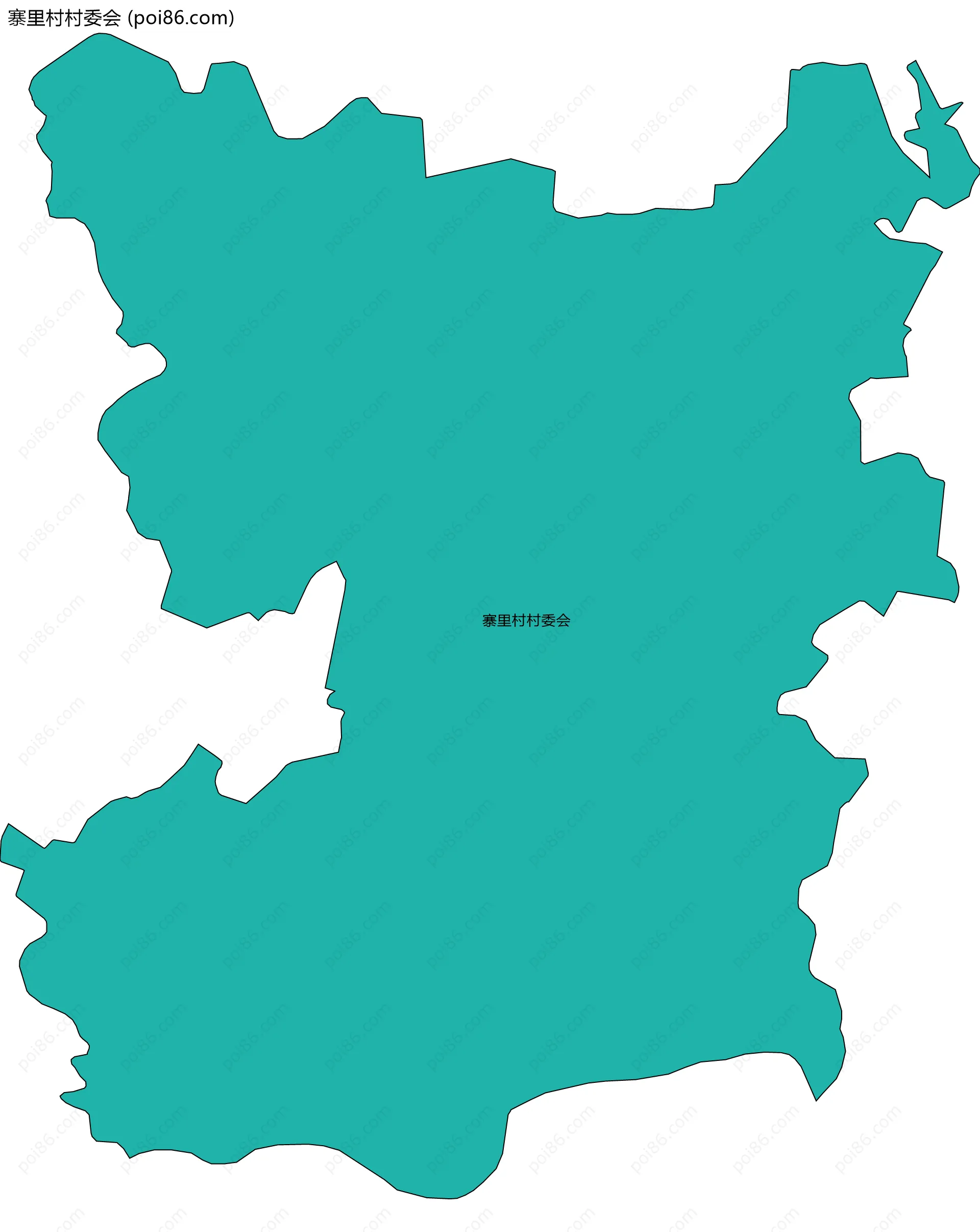 寨里村村委会边界地图