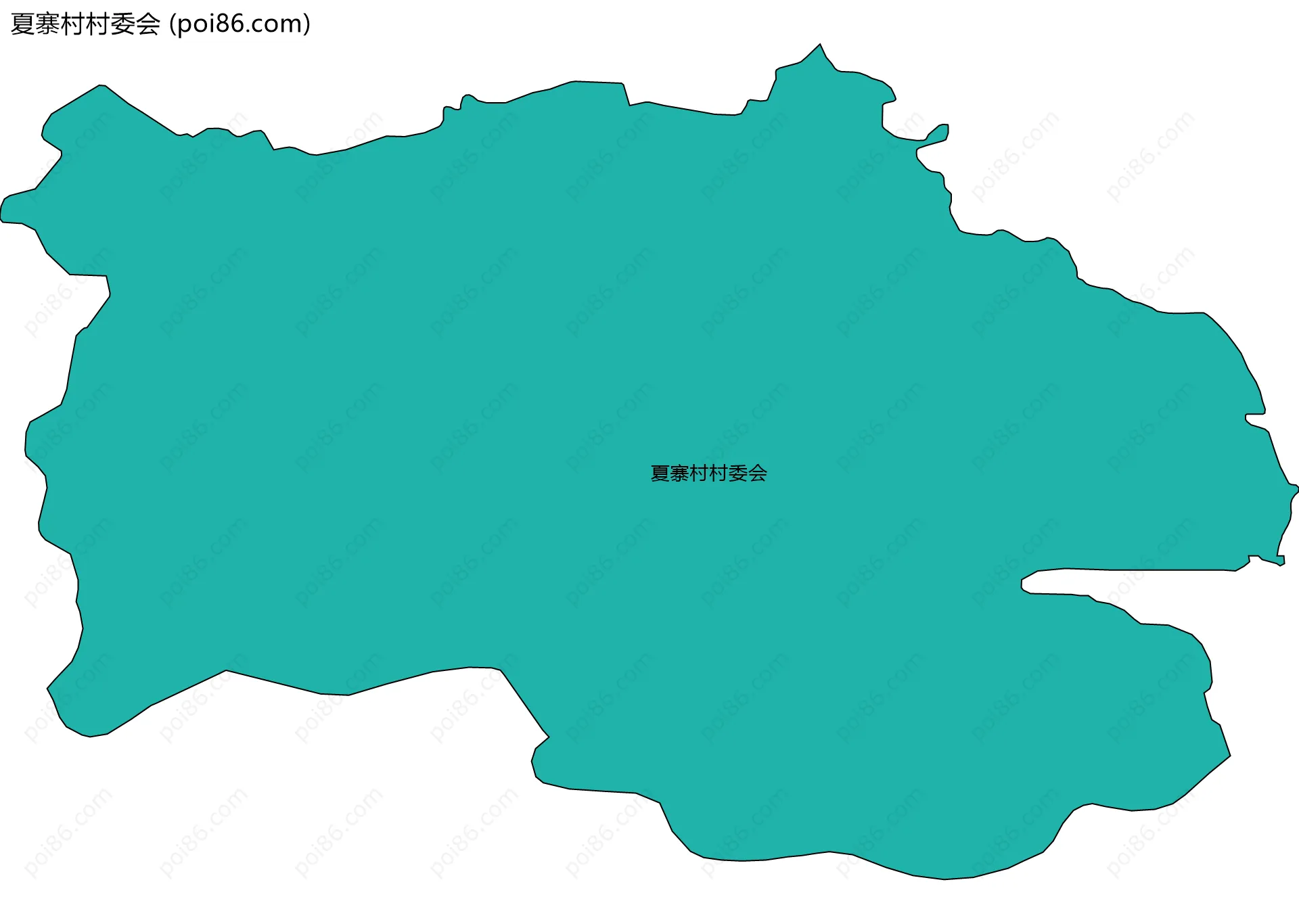 夏寨村村委会边界地图