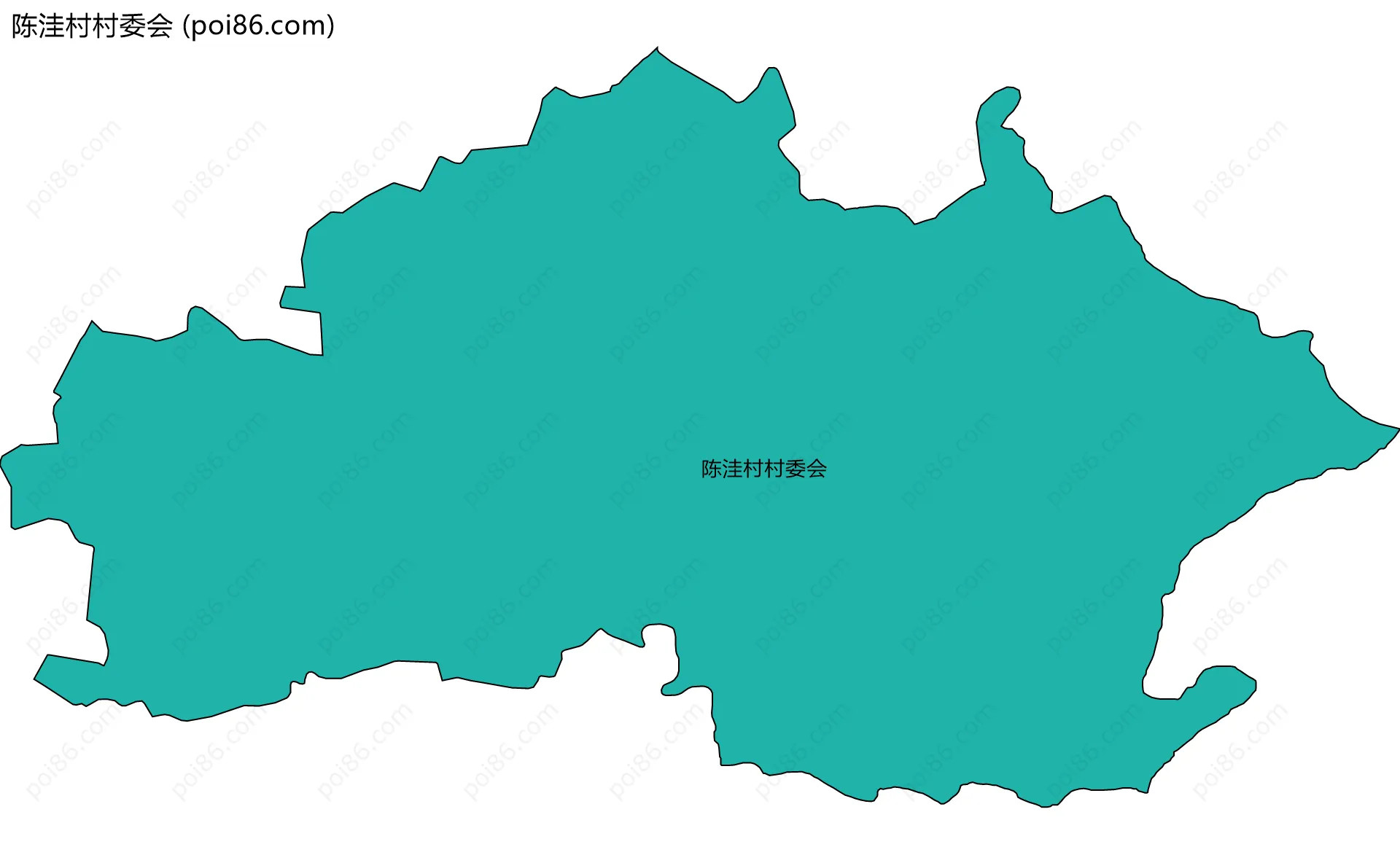 陈洼村村委会边界地图