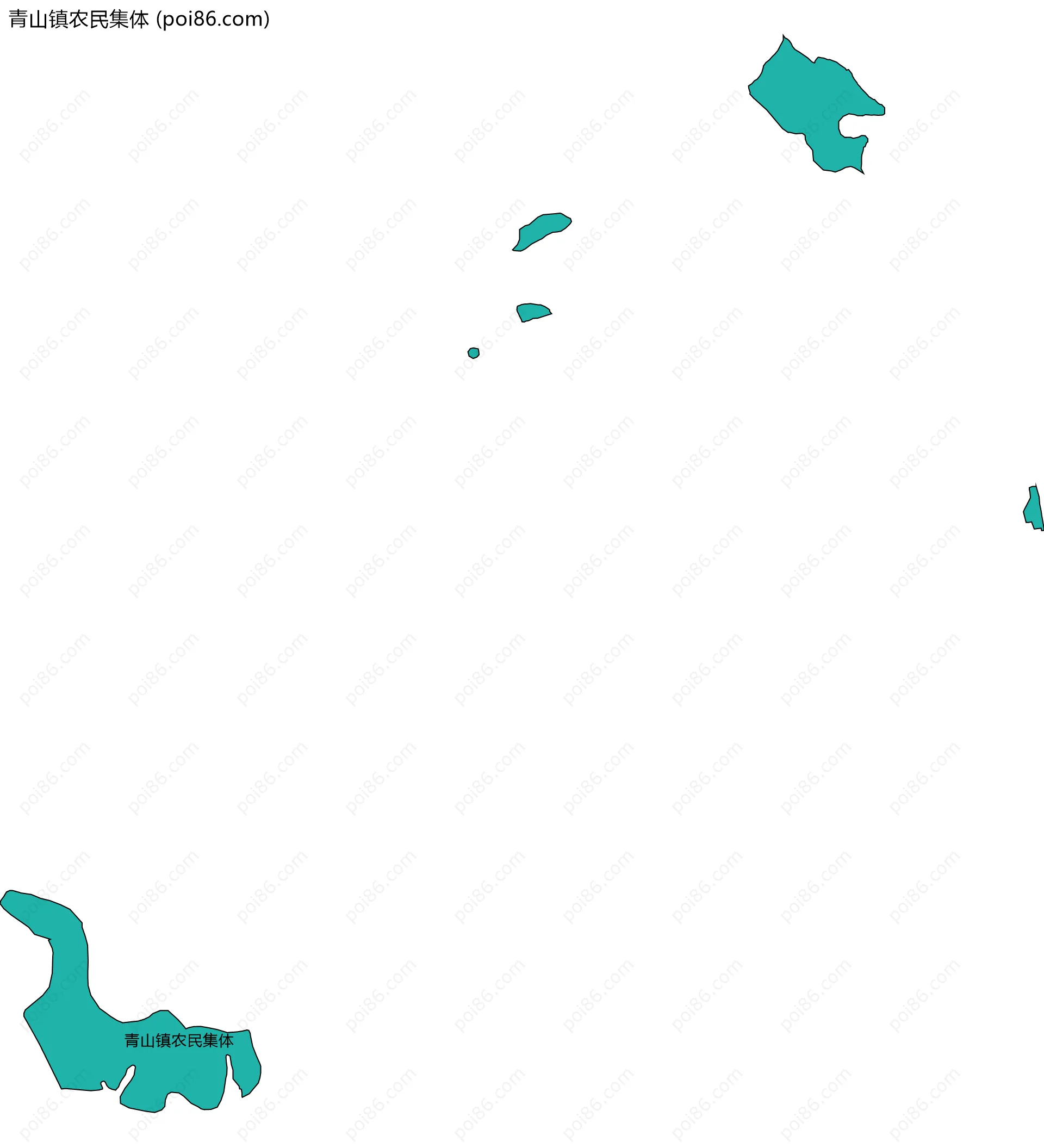 青山镇农民集体边界地图