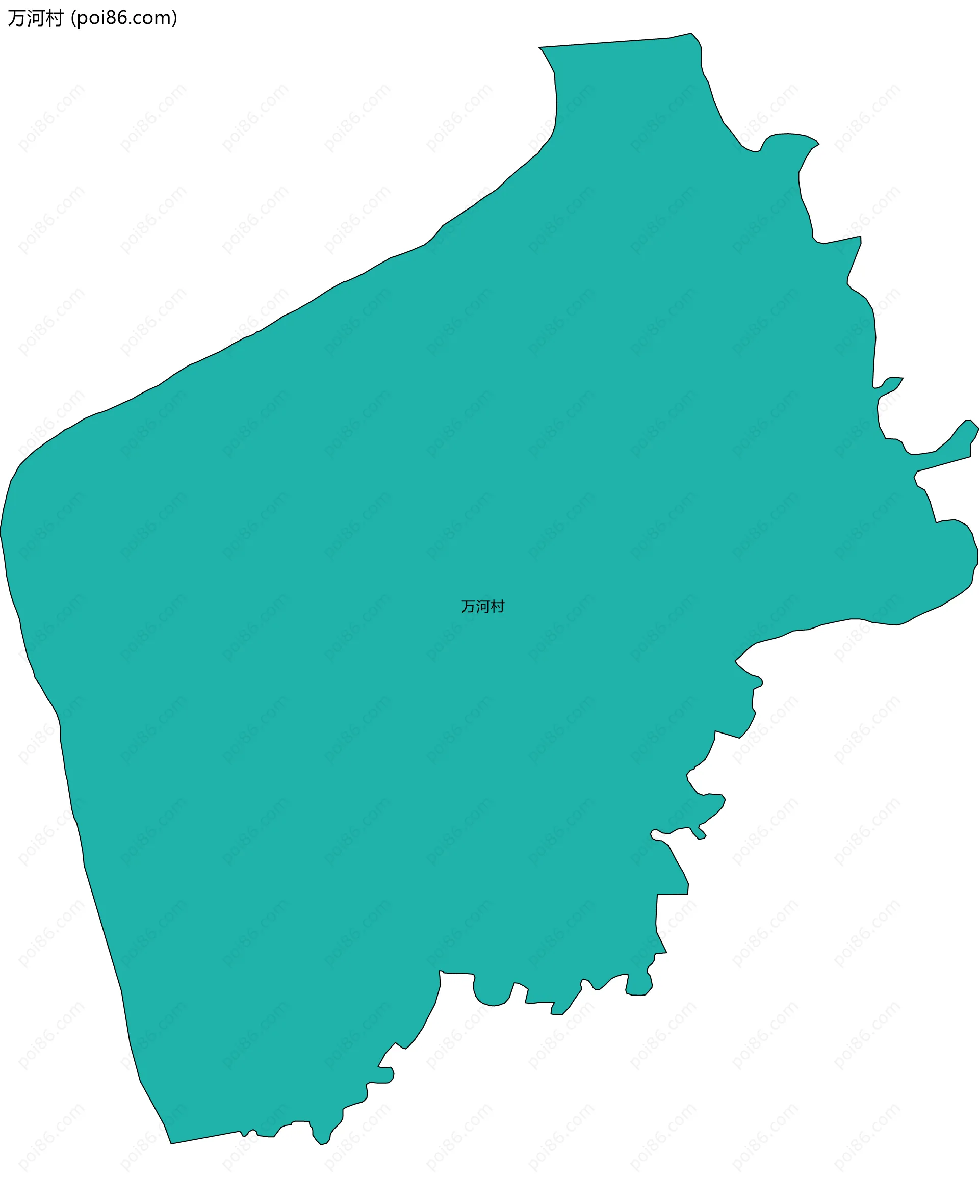 万河村边界地图