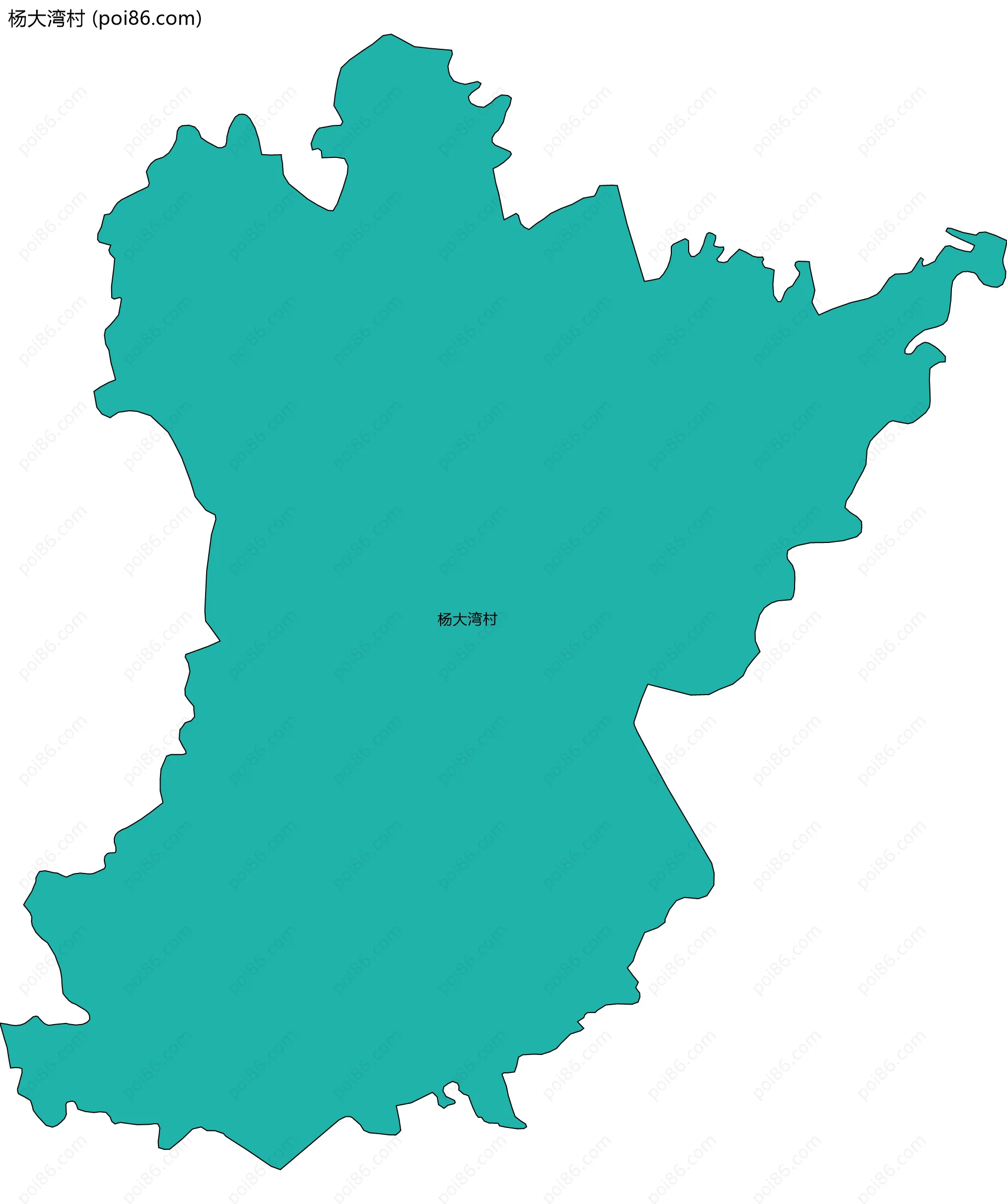 杨大湾村边界地图