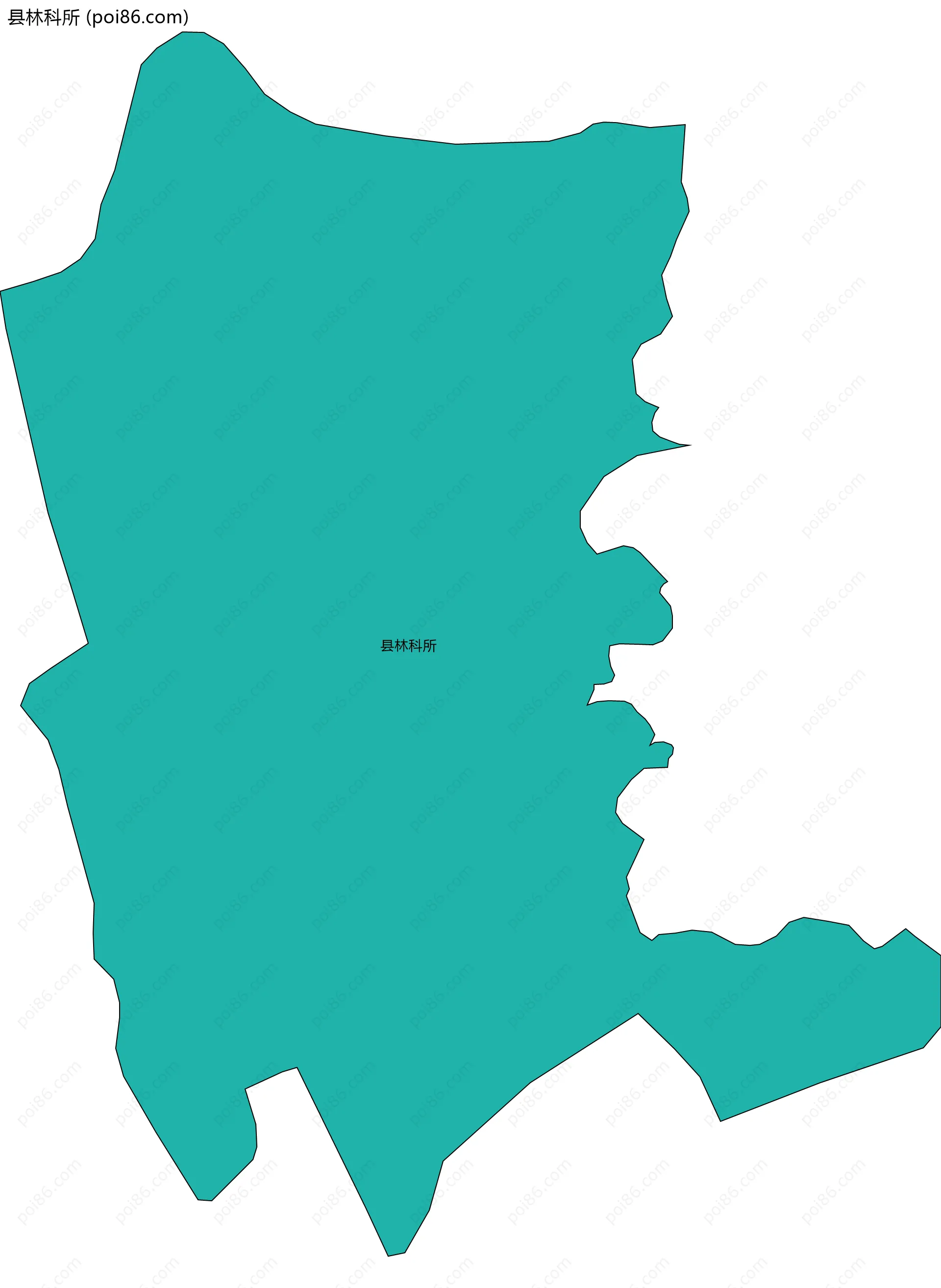 县林科所边界地图