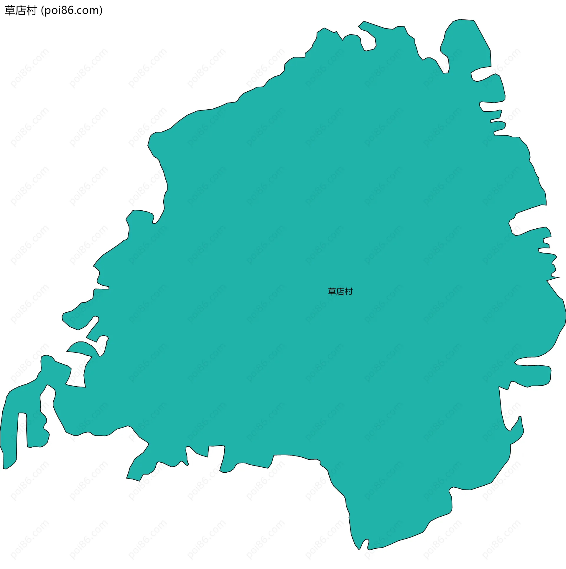 草店村边界地图