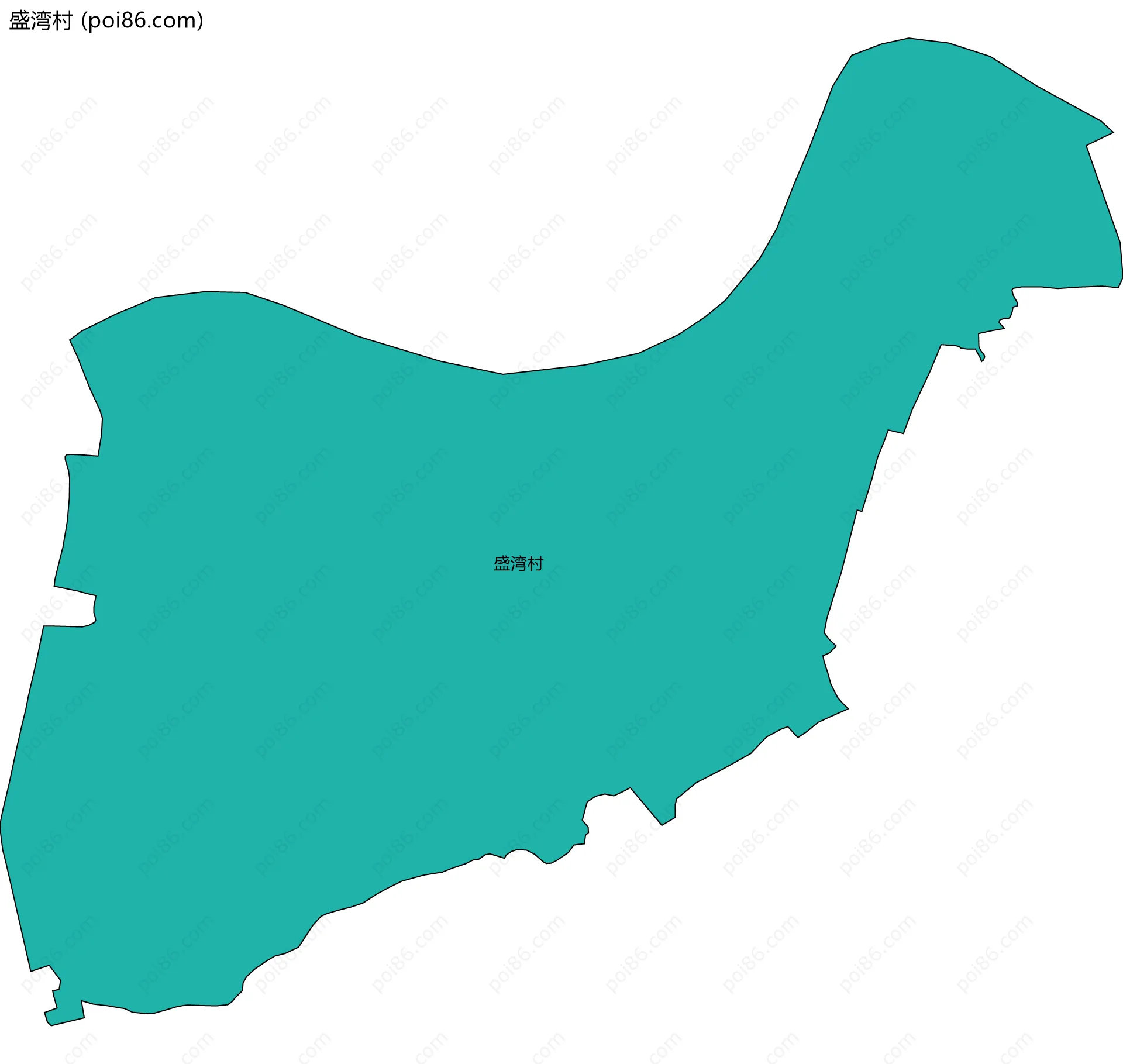 盛湾村边界地图