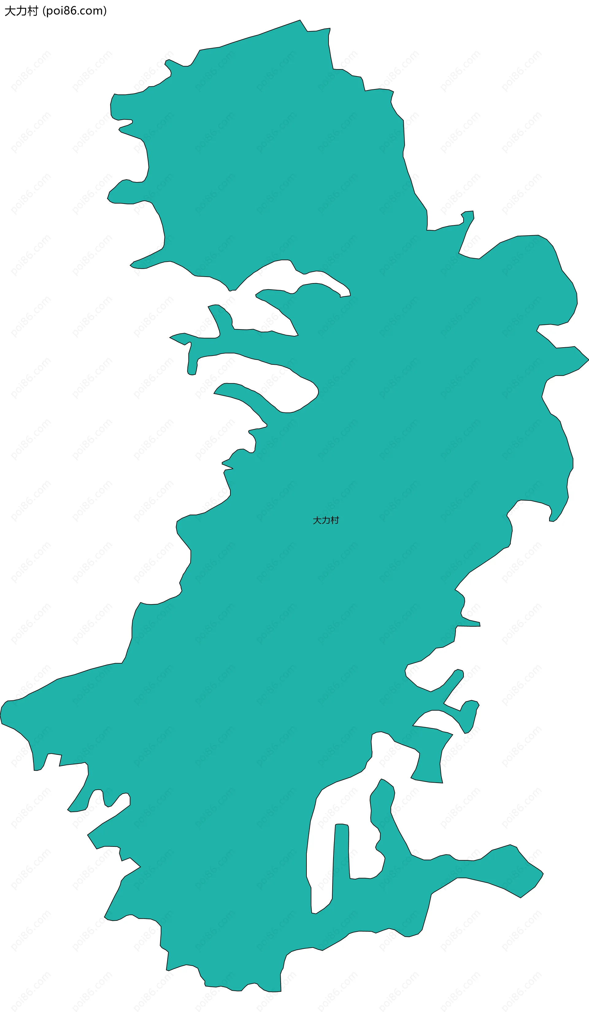 大力村边界地图