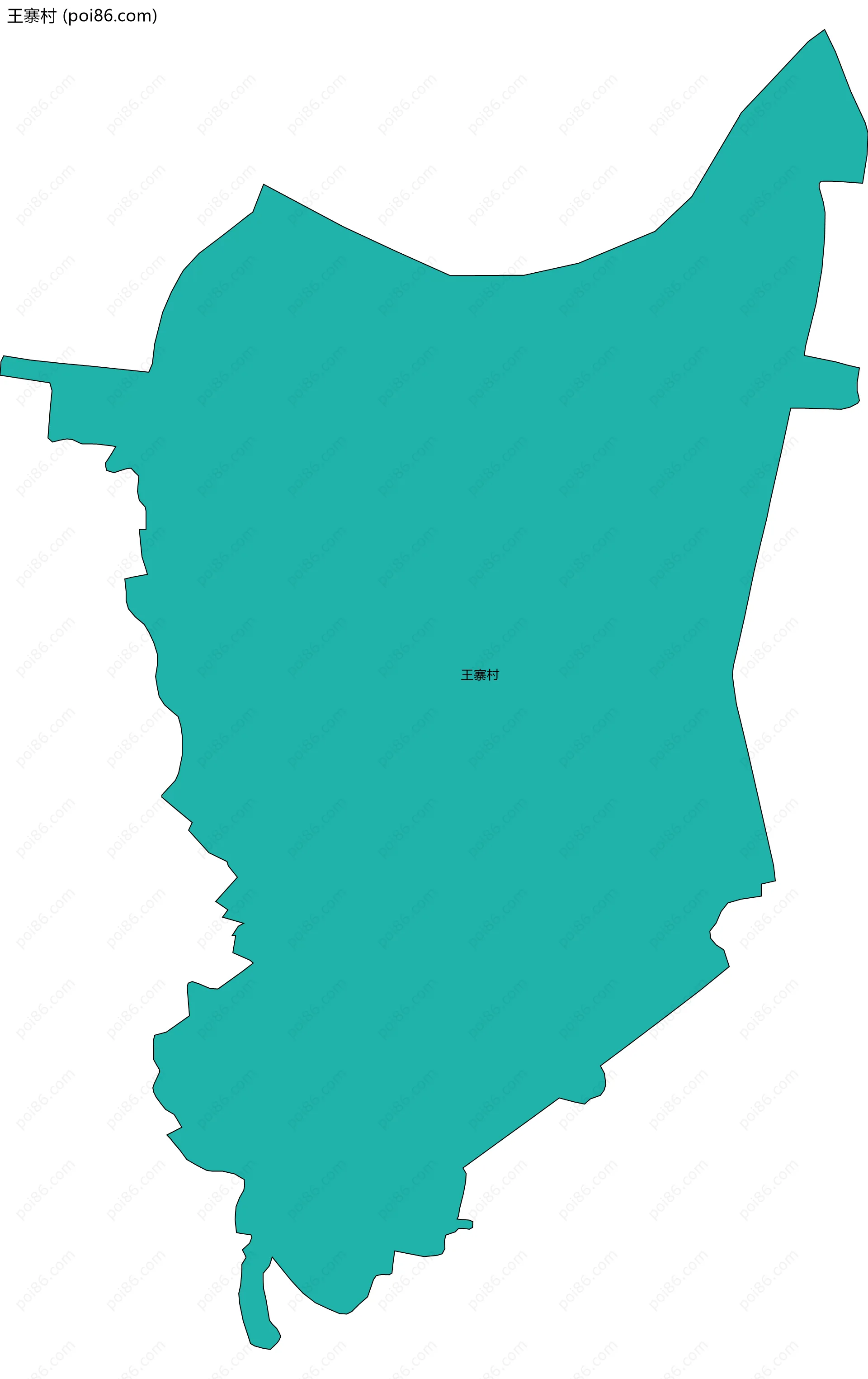 王寨村边界地图