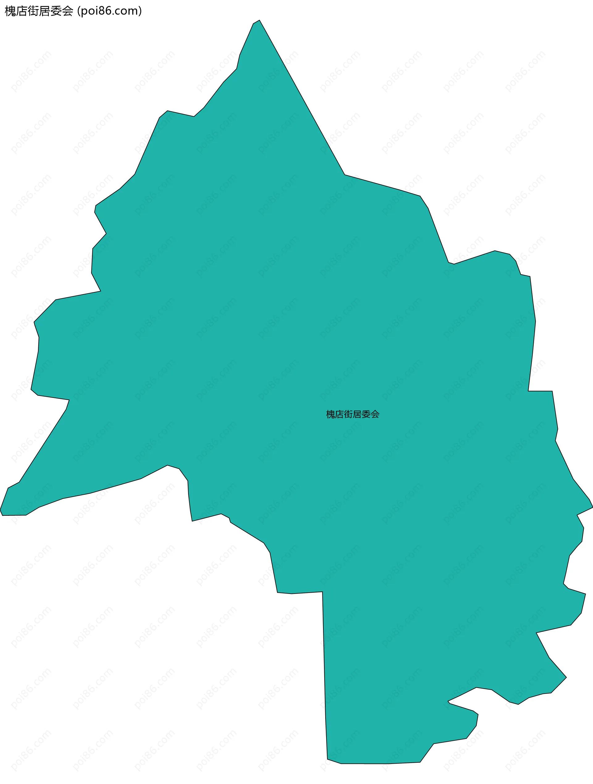 槐店街居委会边界地图