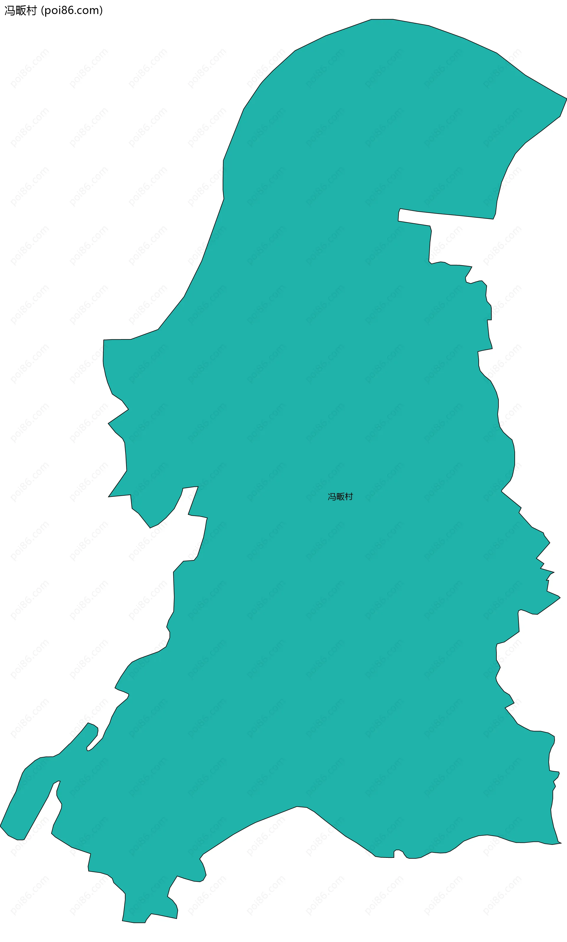 冯畈村边界地图