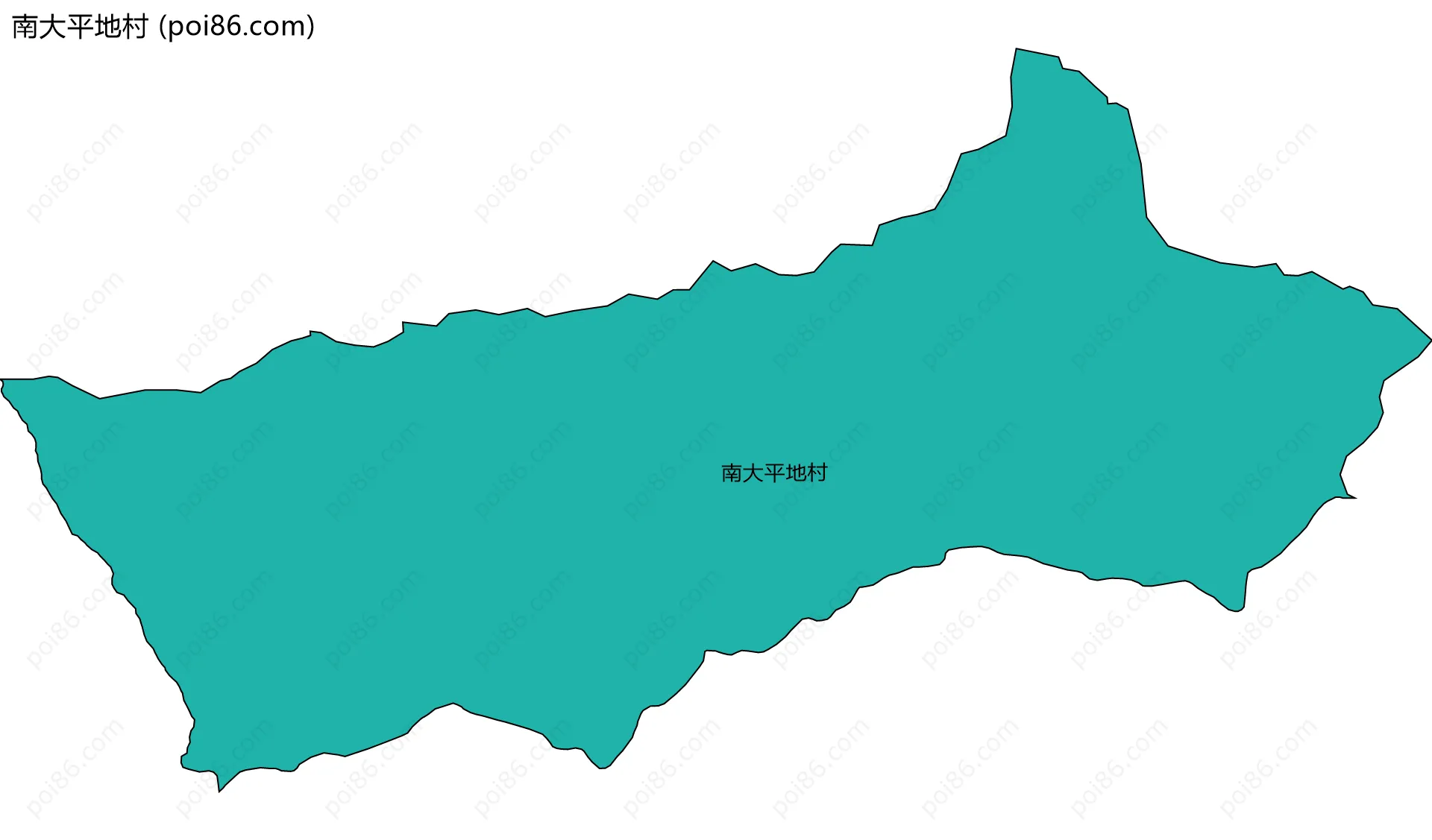 南大平地村边界地图