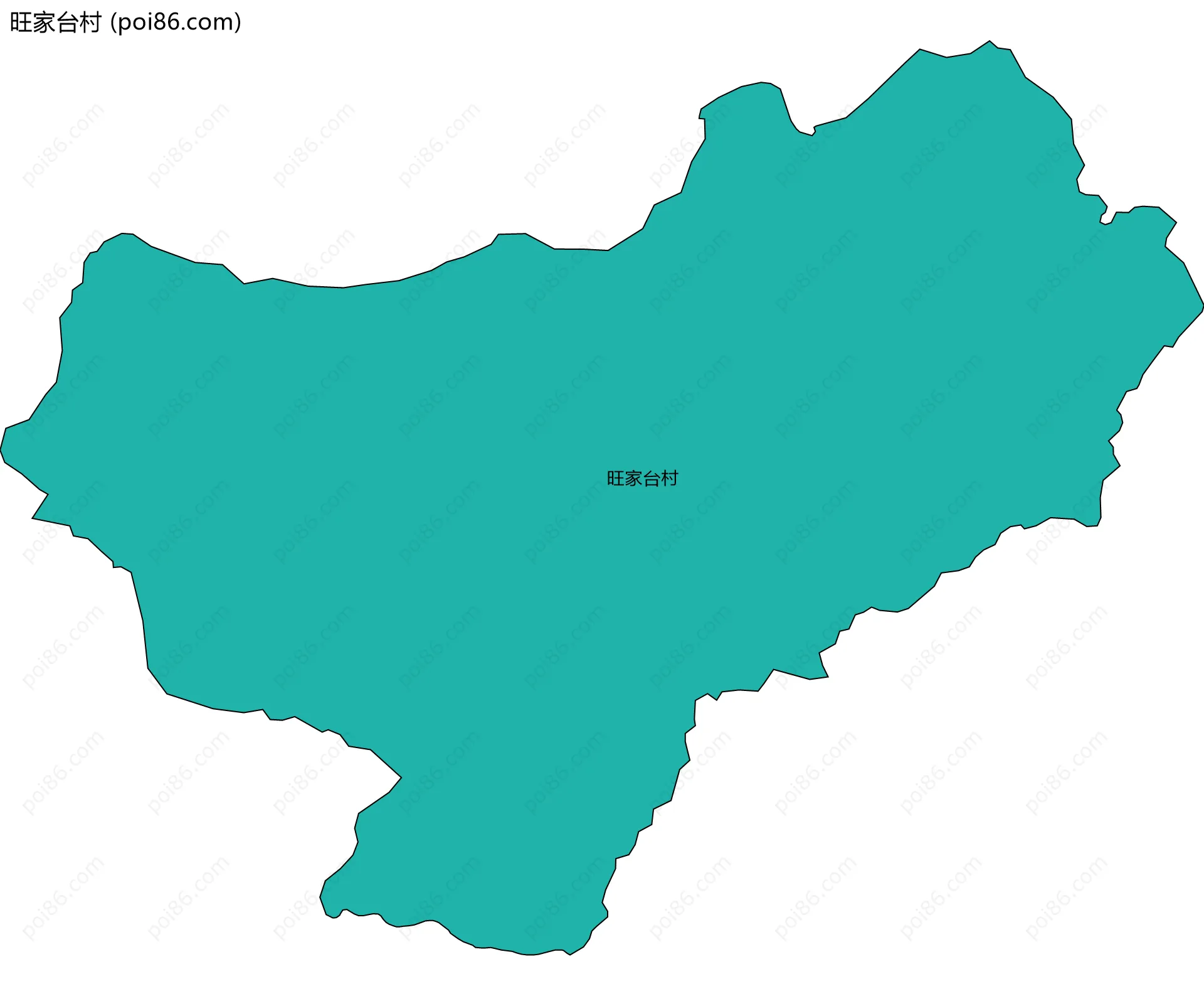 旺家台村边界地图