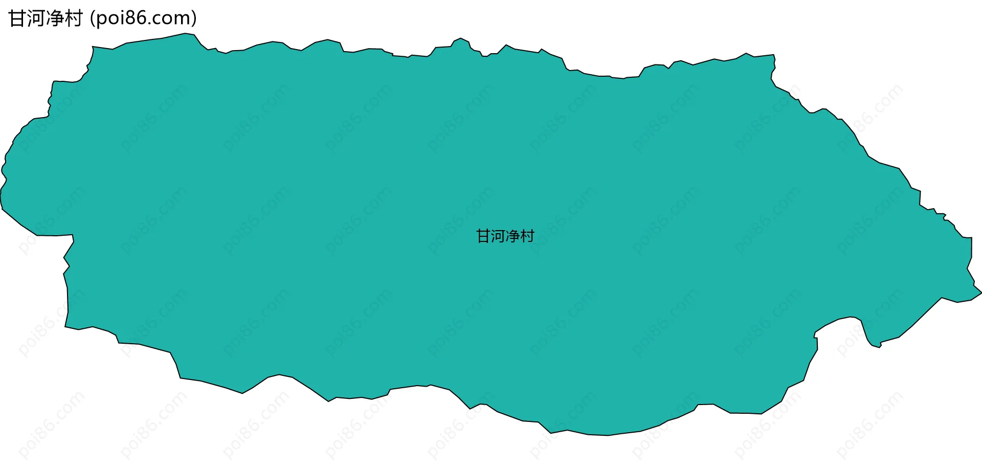 甘河净村边界地图