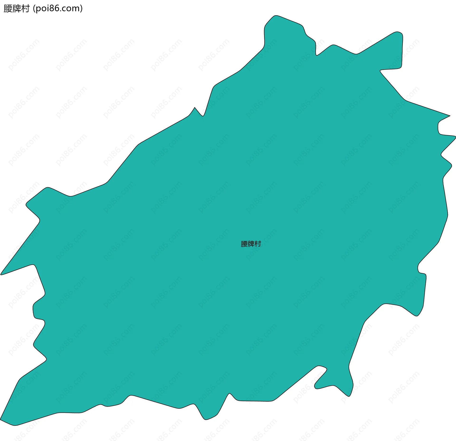 腰牌村边界地图