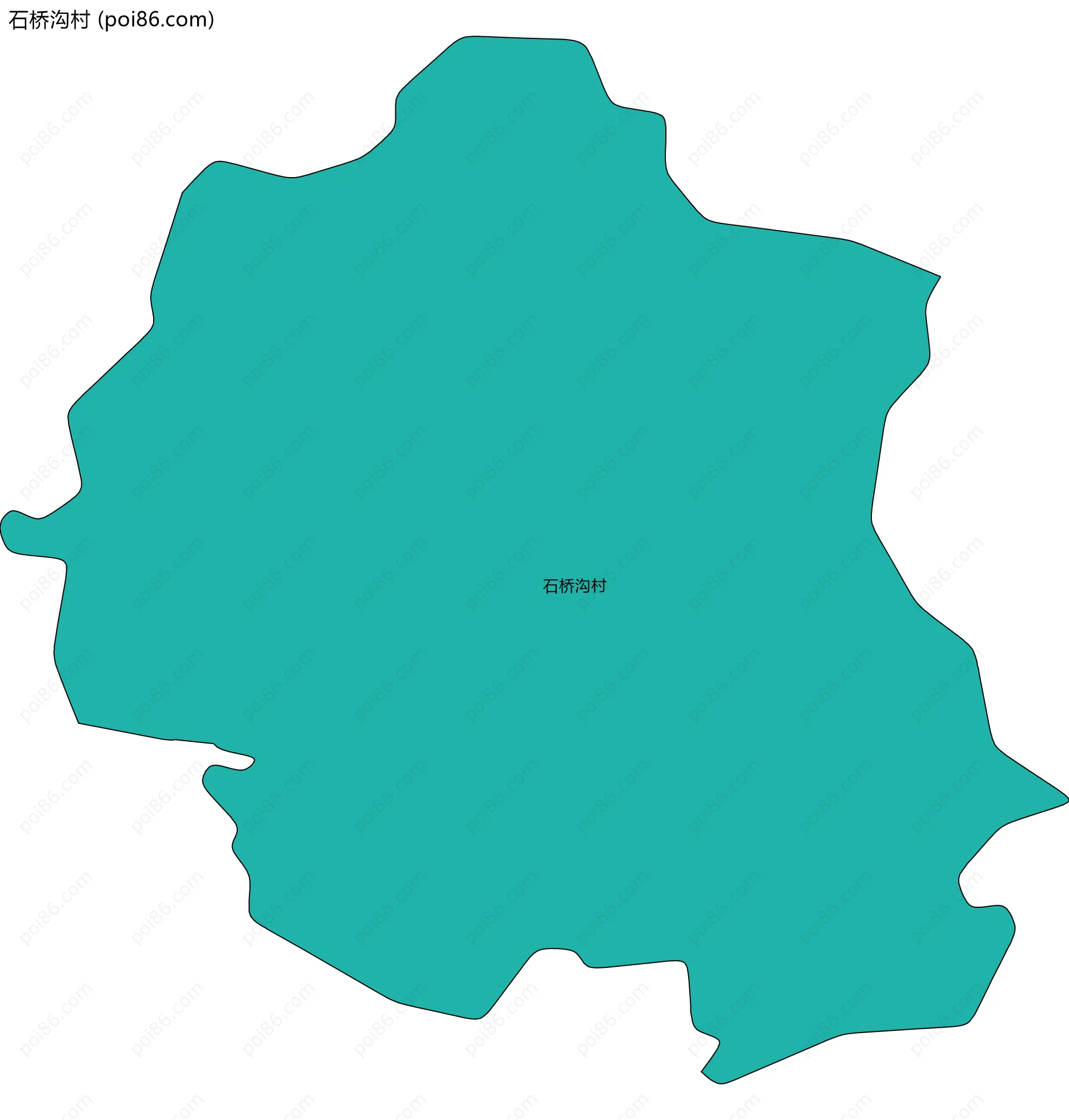 石桥沟村边界地图
