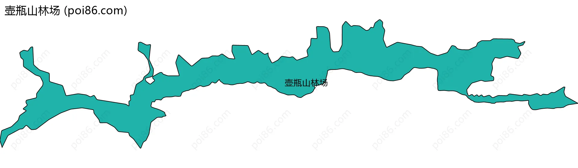 壶瓶山林场边界地图