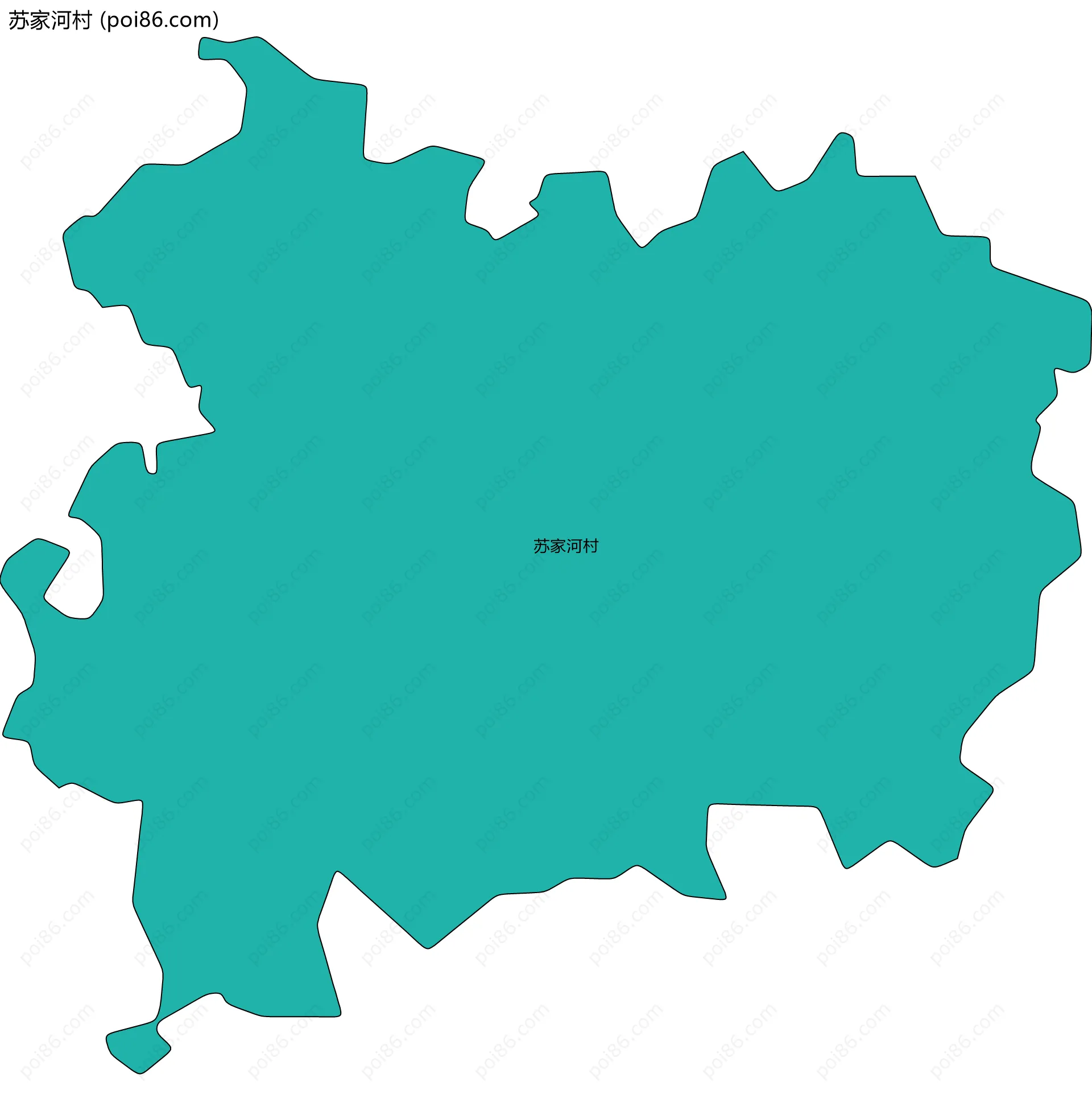 苏家河村边界地图