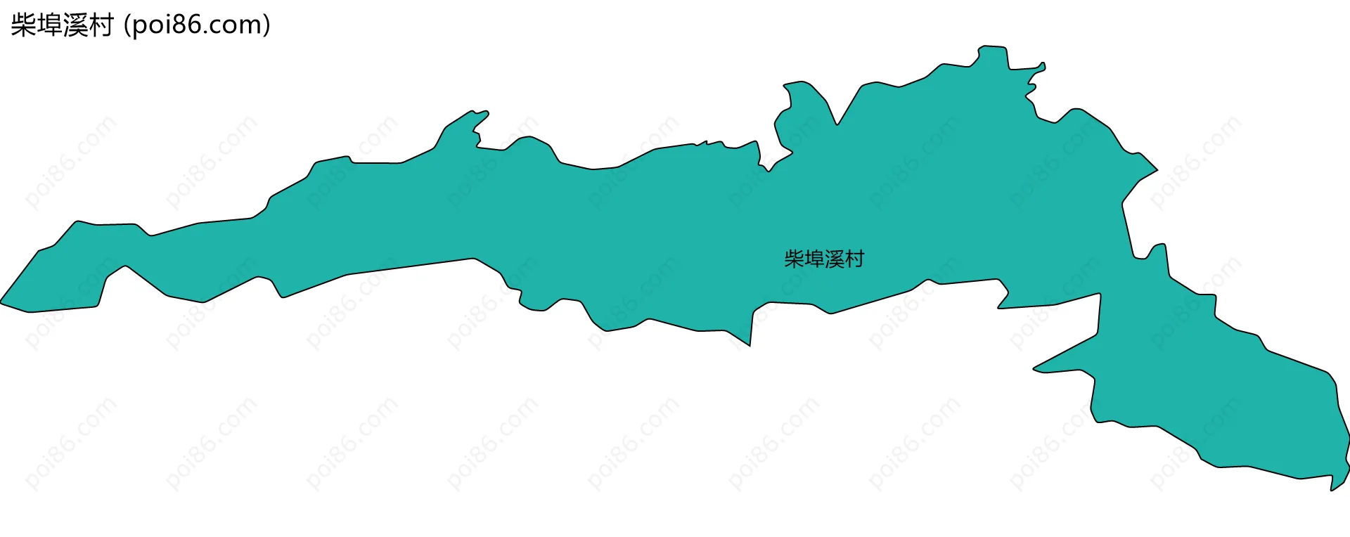 柴埠溪村边界地图