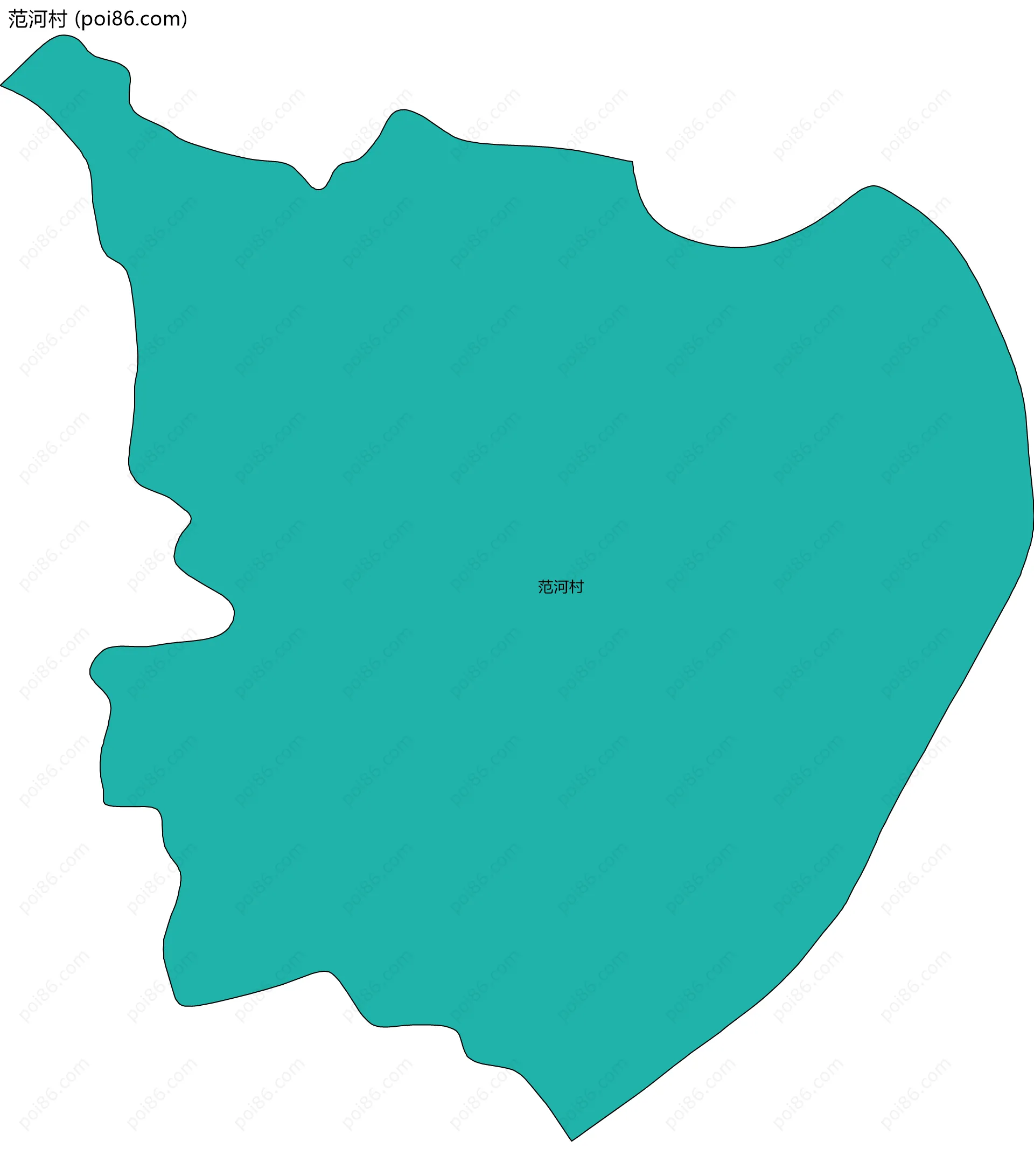 范河村边界地图