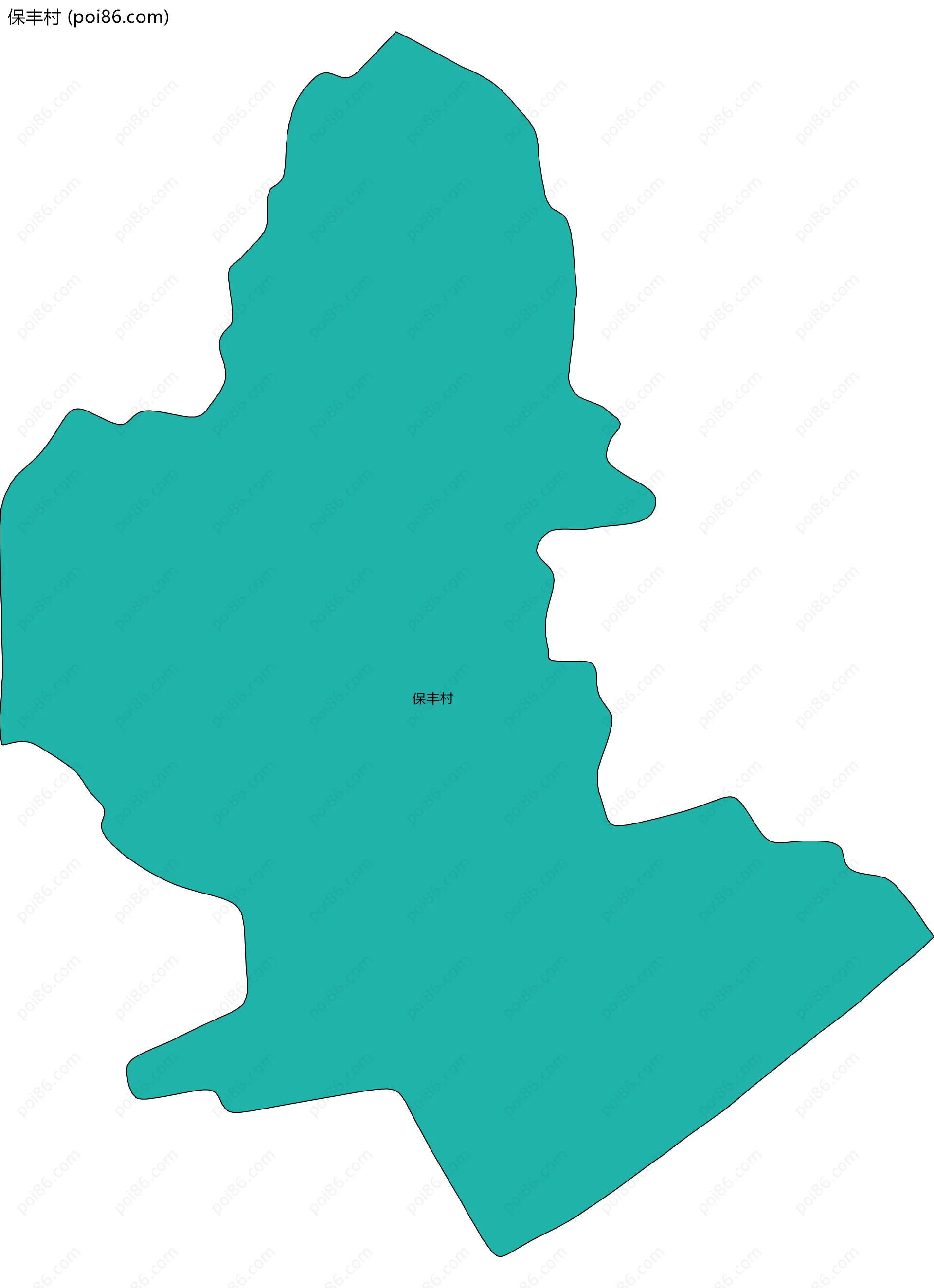 保丰村边界地图