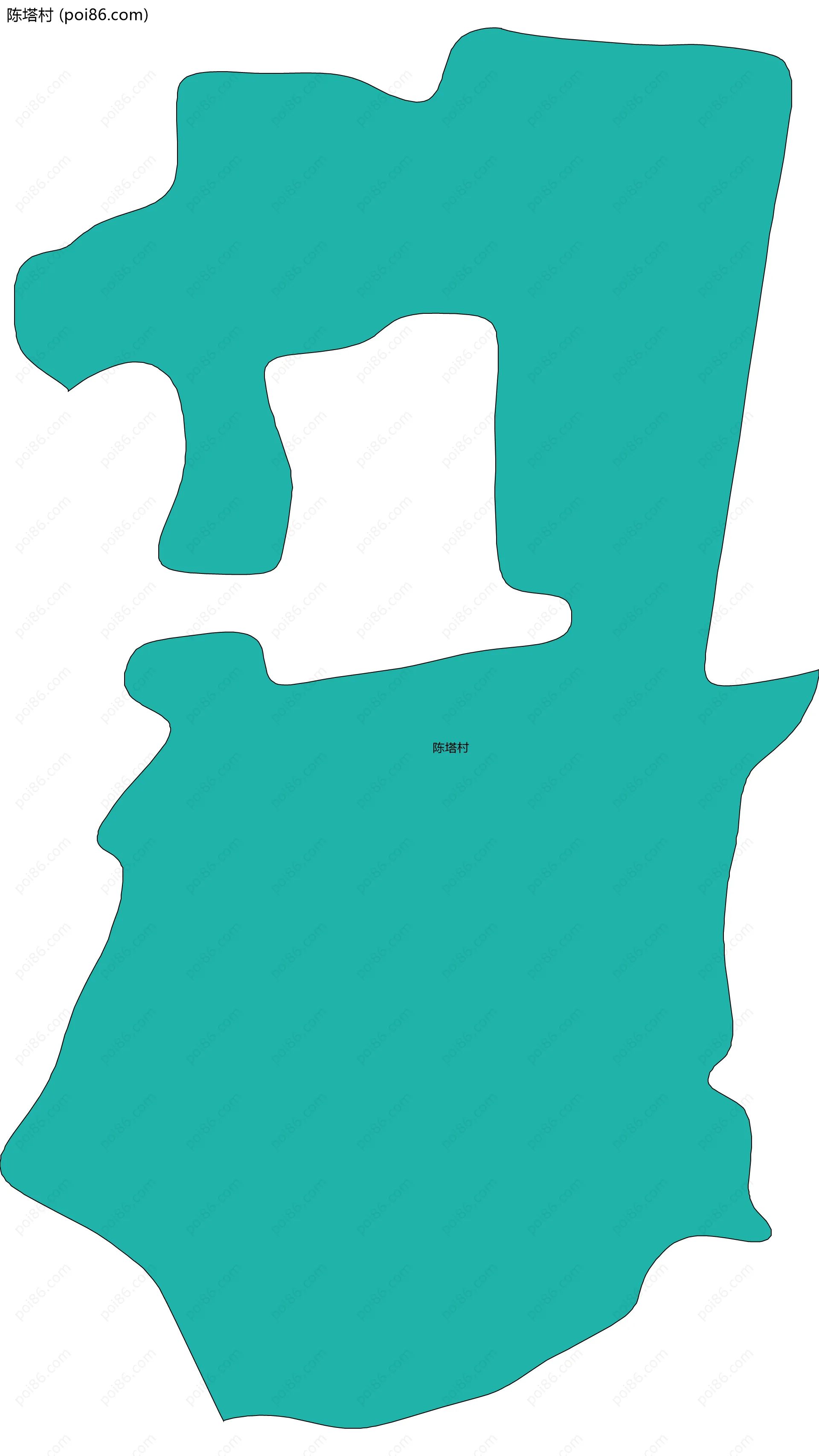 陈塔村边界地图