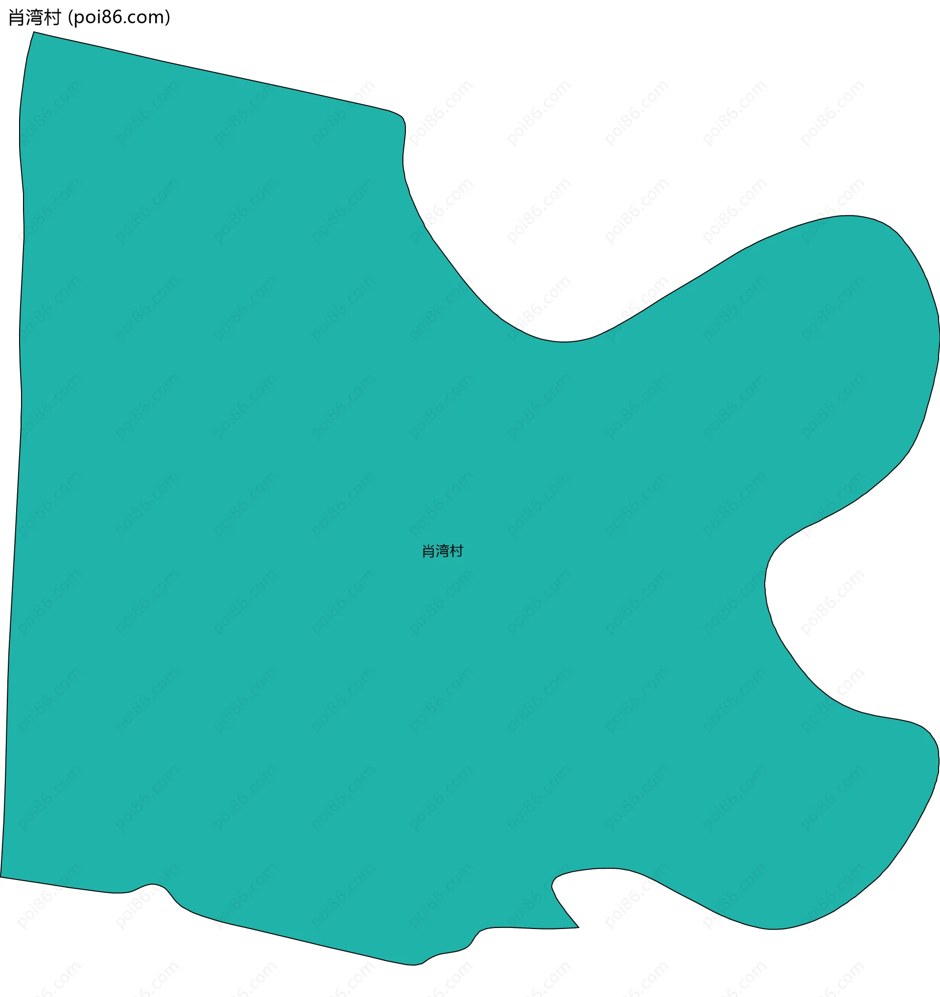 肖湾村边界地图