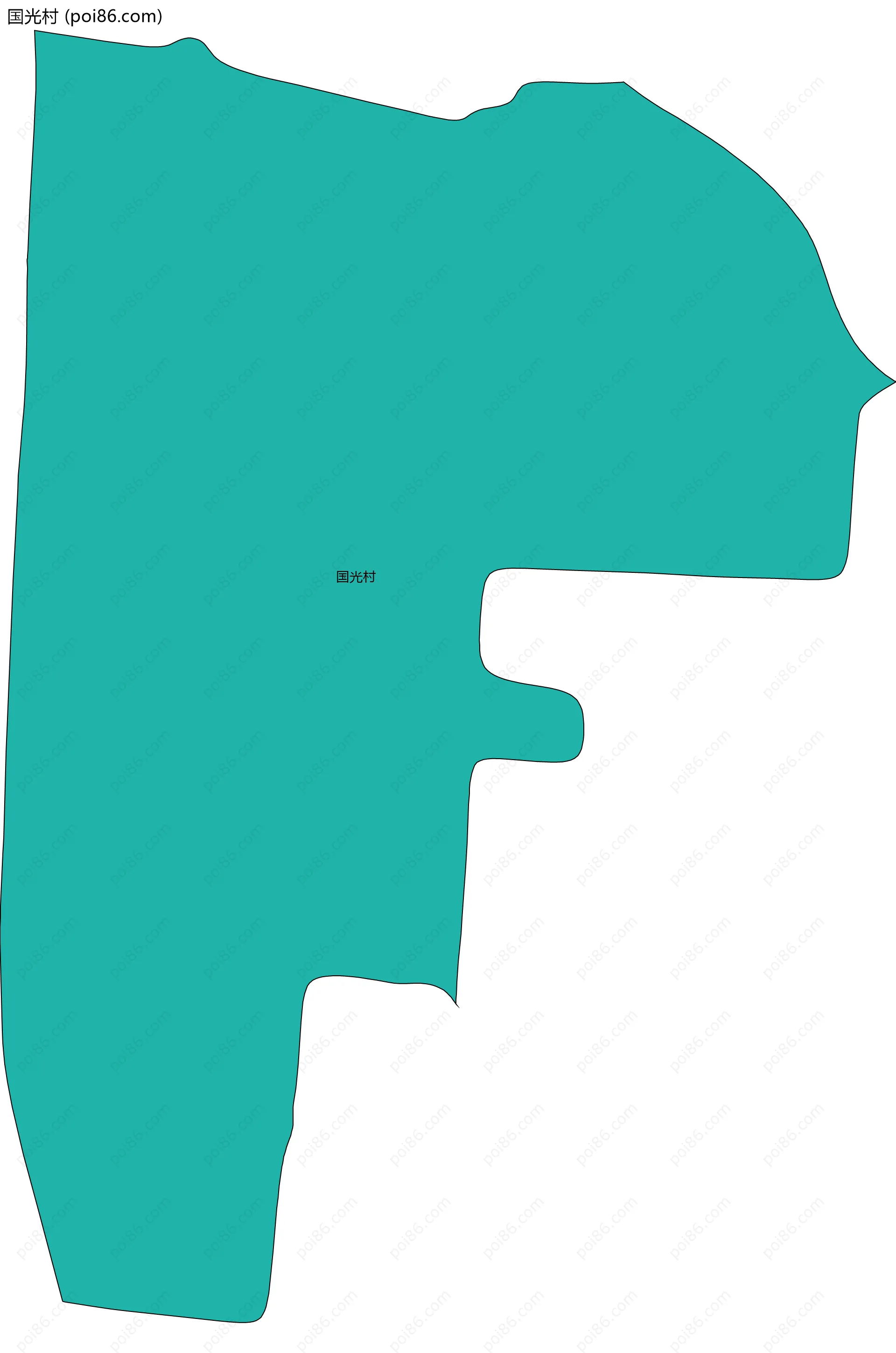 国光村边界地图