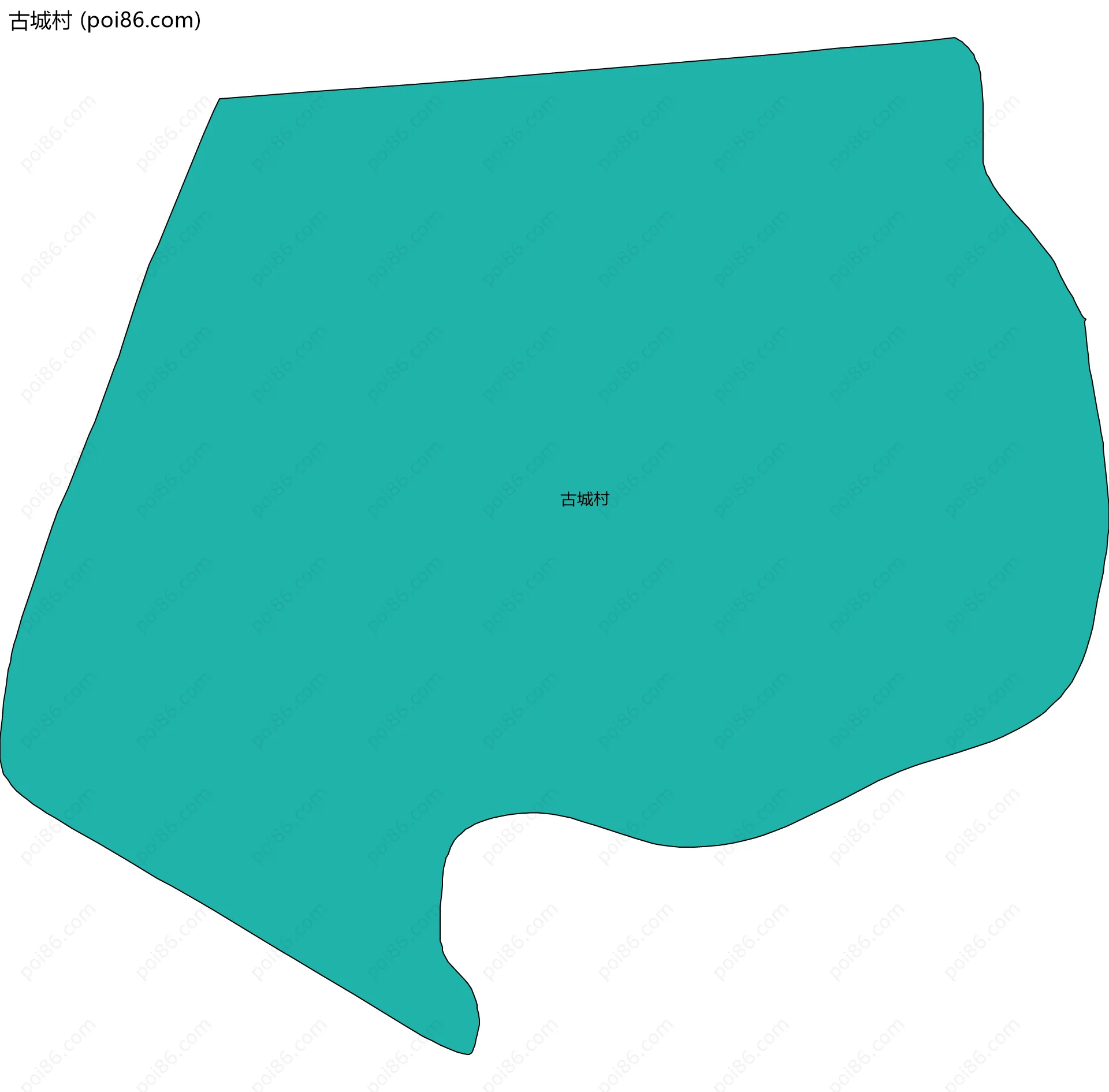 古城村边界地图