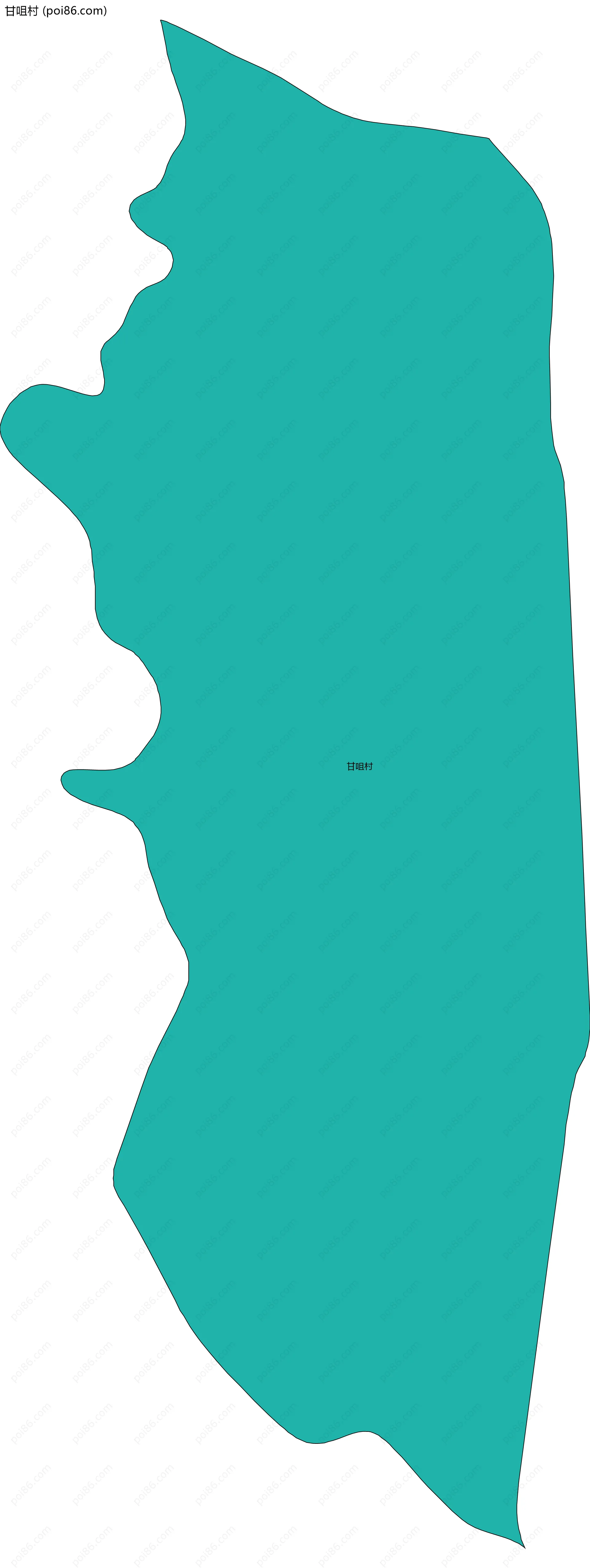 甘咀村边界地图