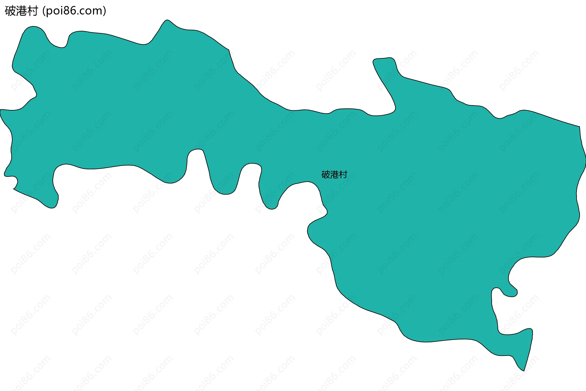 破港村边界地图