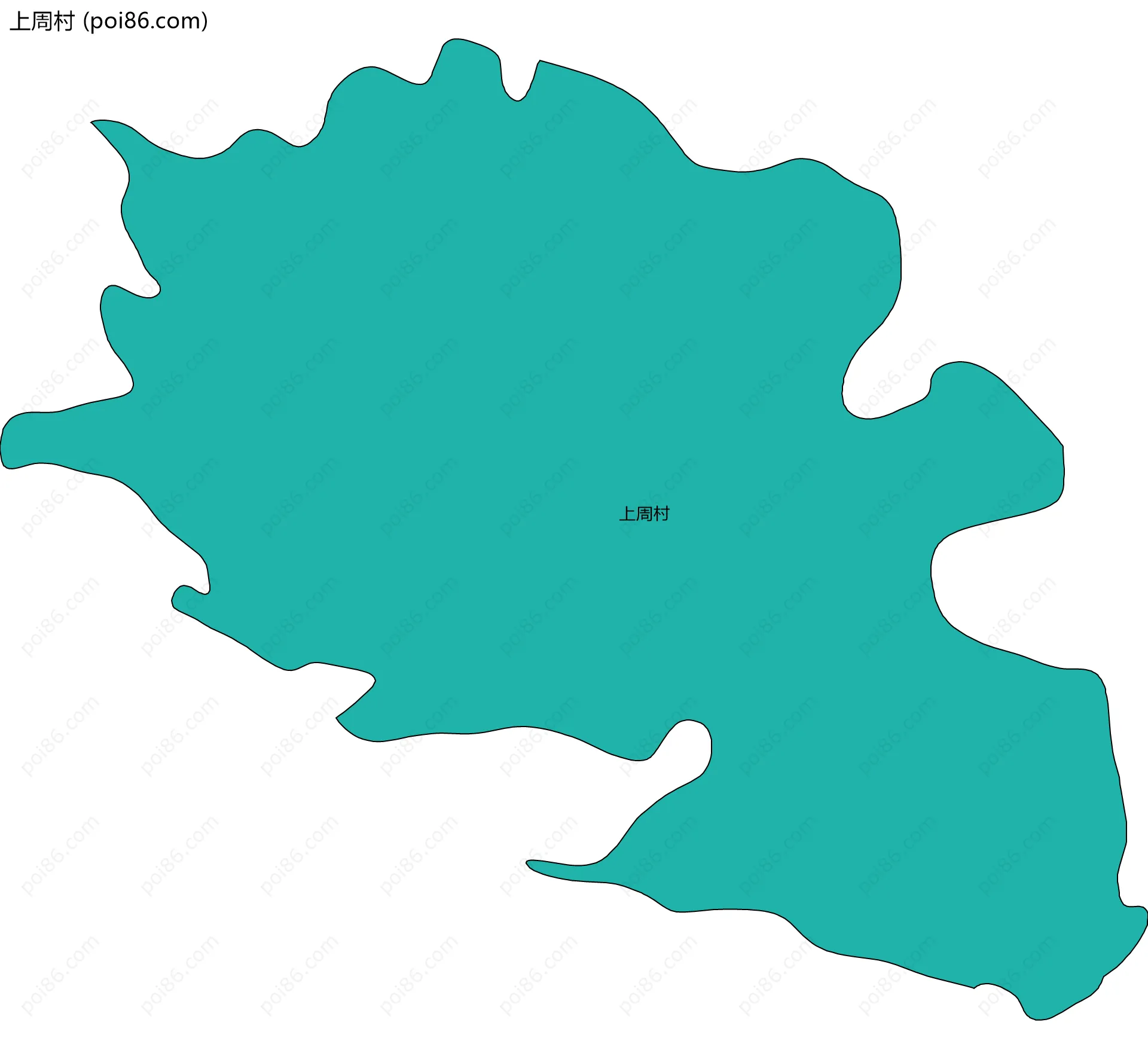 上周村边界地图