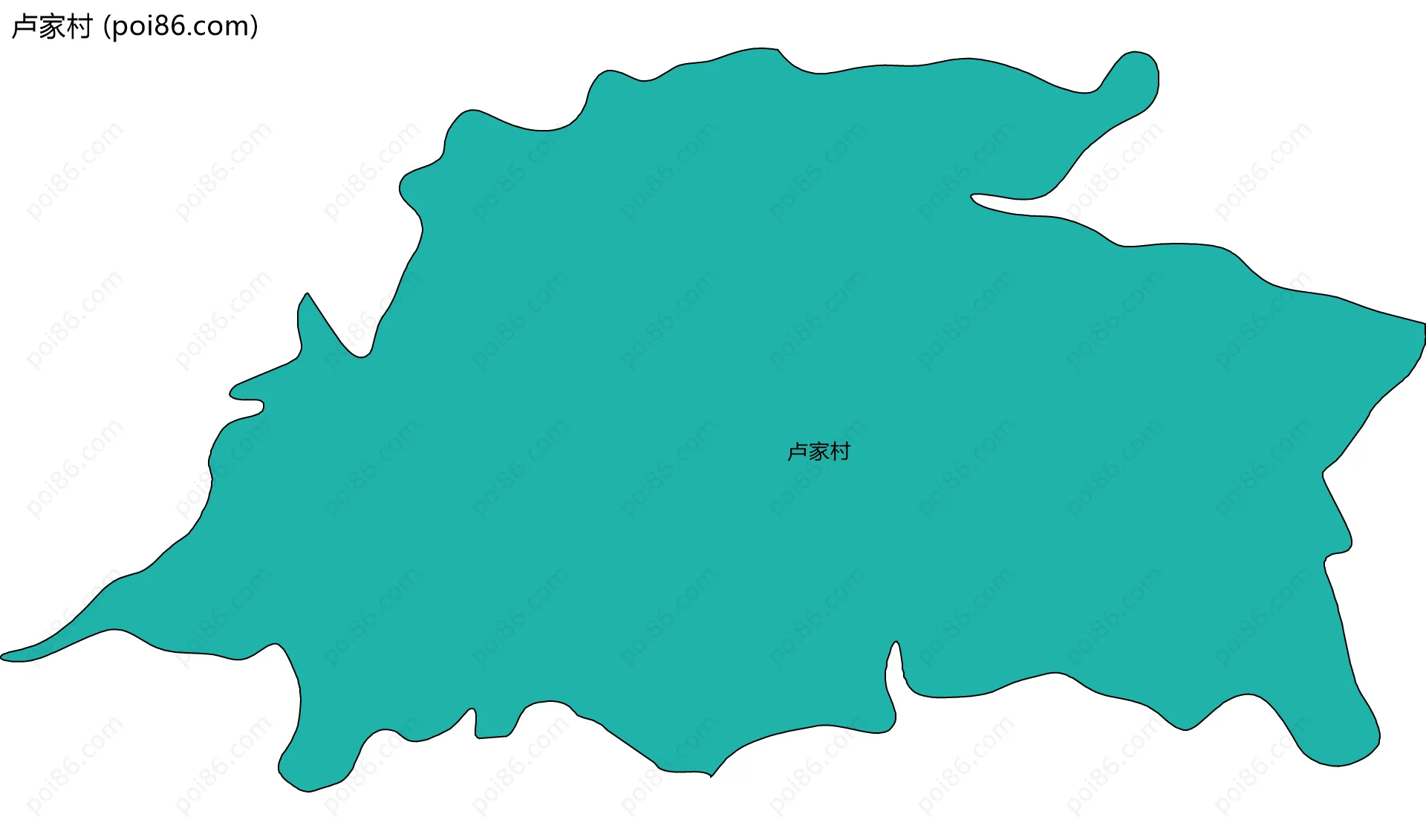 卢家村边界地图