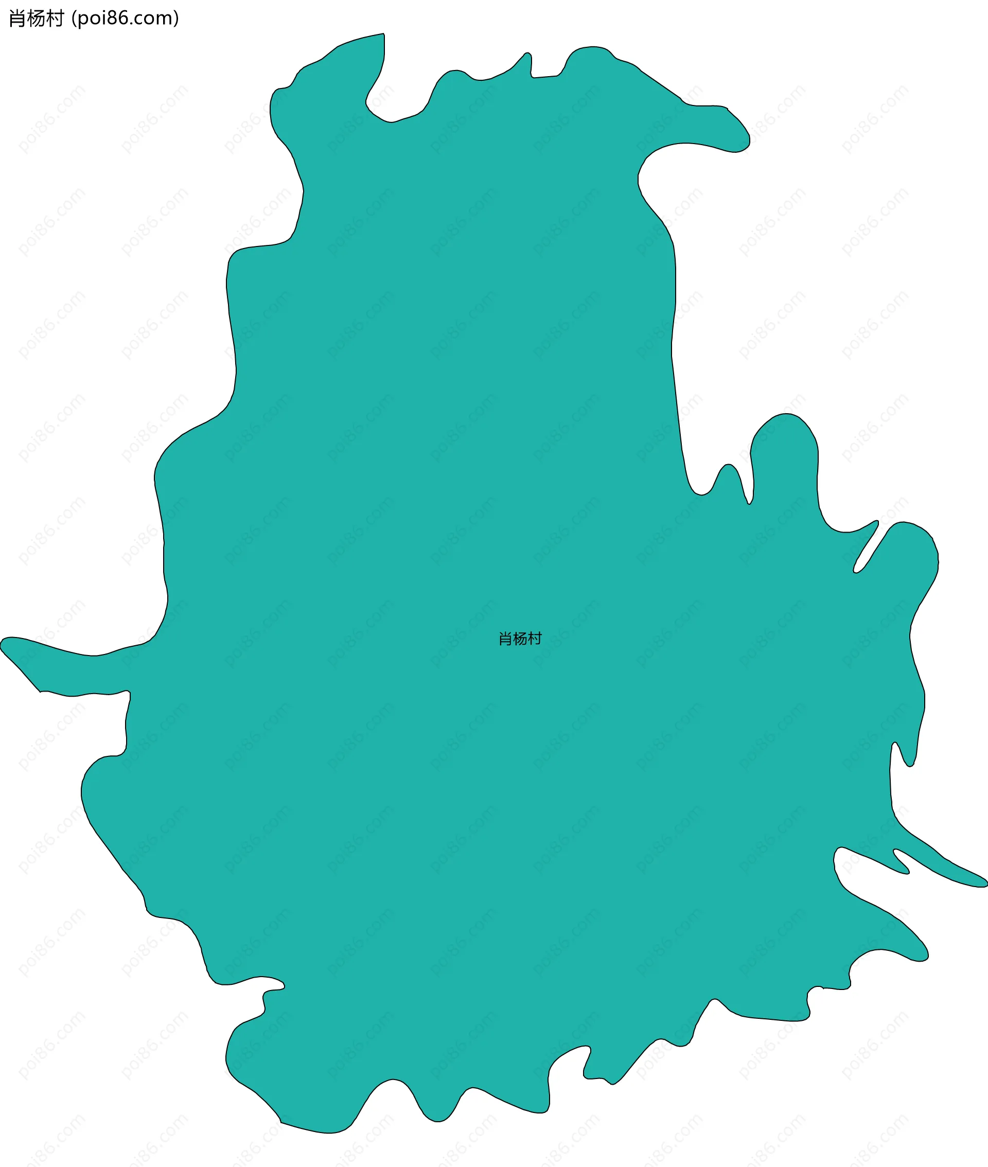 肖杨村边界地图