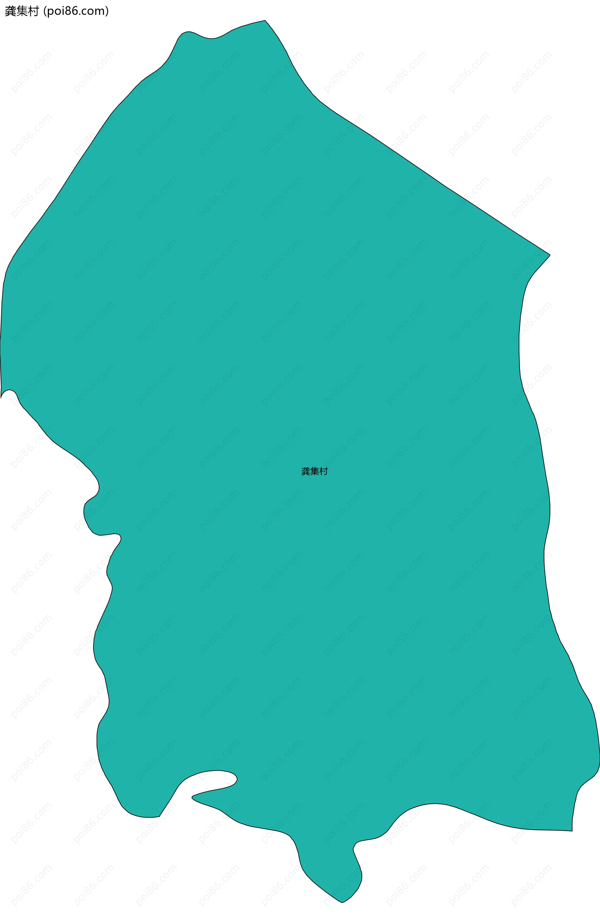 龚集村边界地图