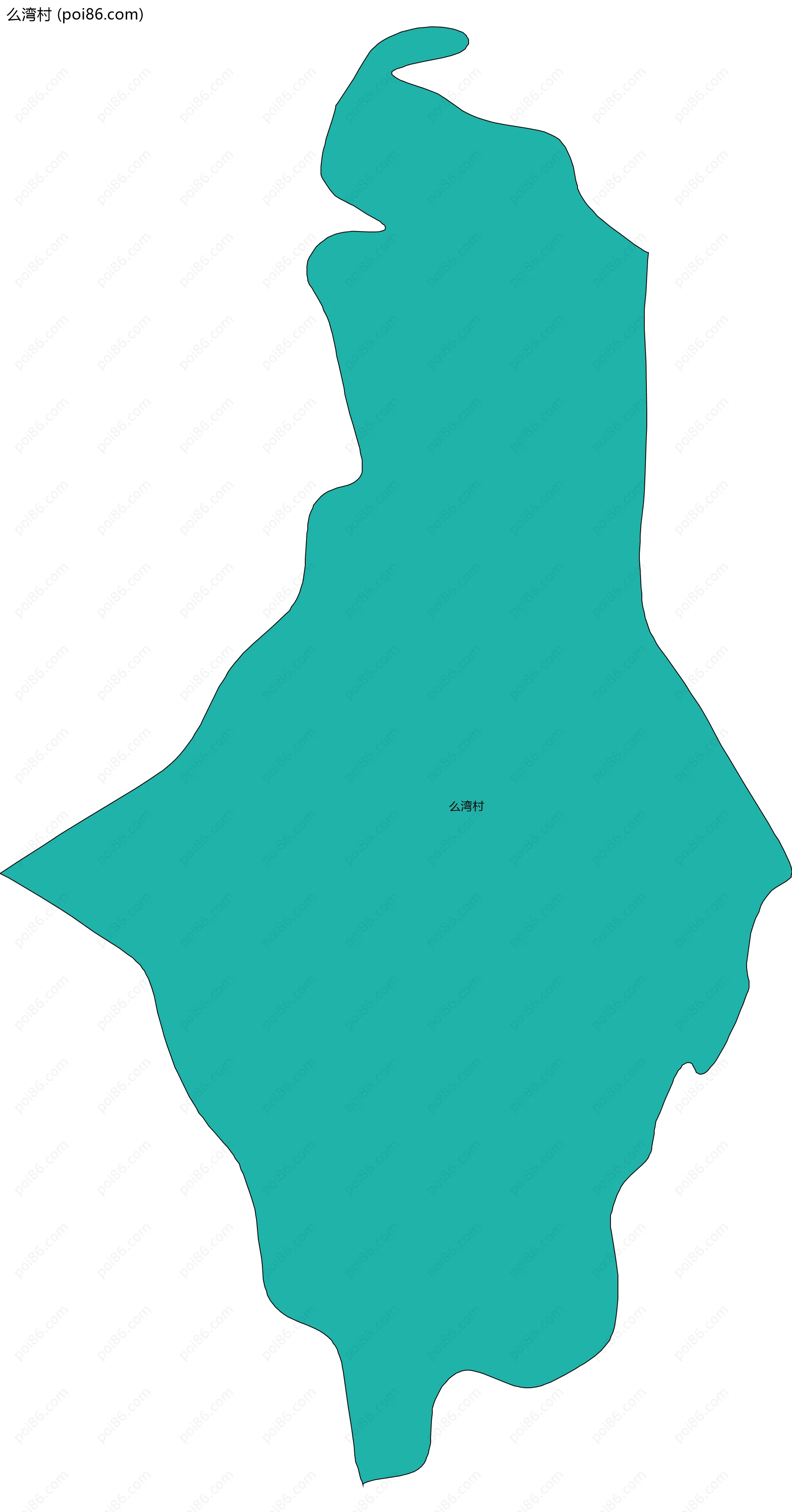 么湾村边界地图