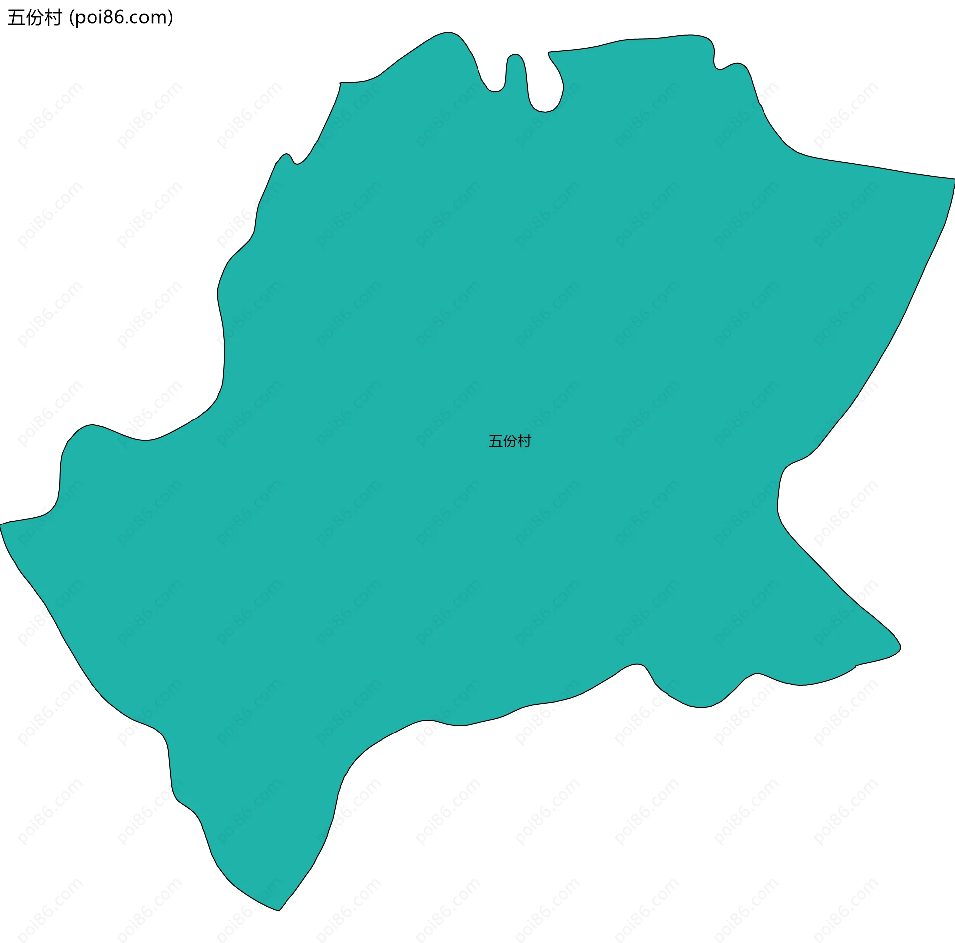 五份村边界地图