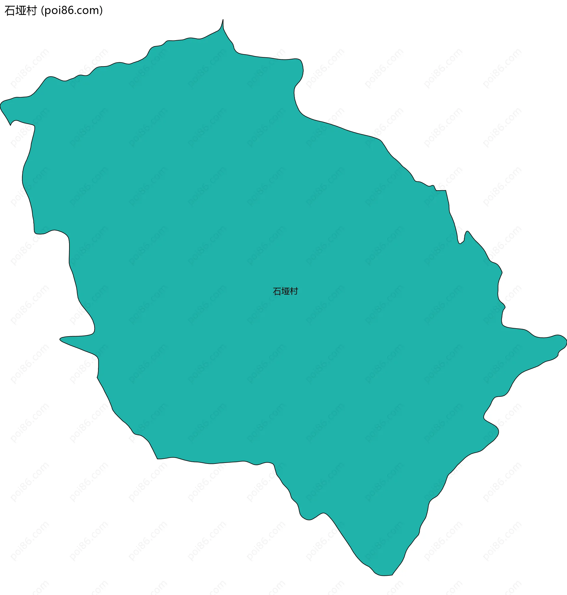 石垭村边界地图