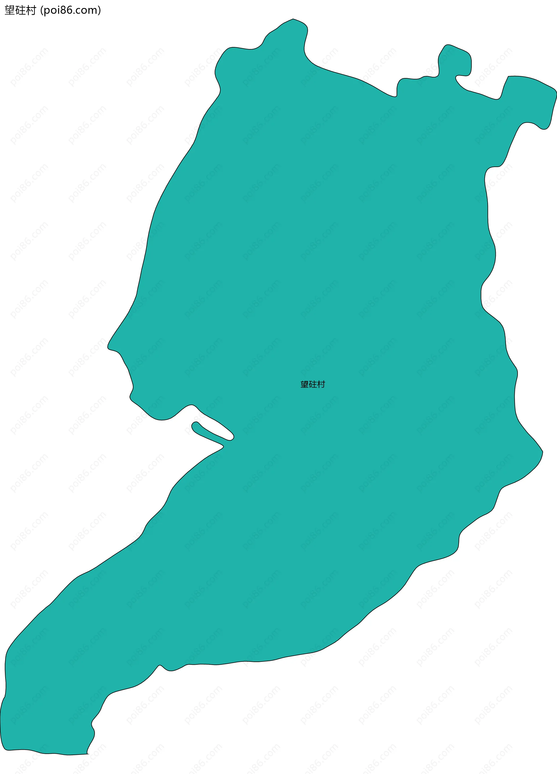 望砫村边界地图