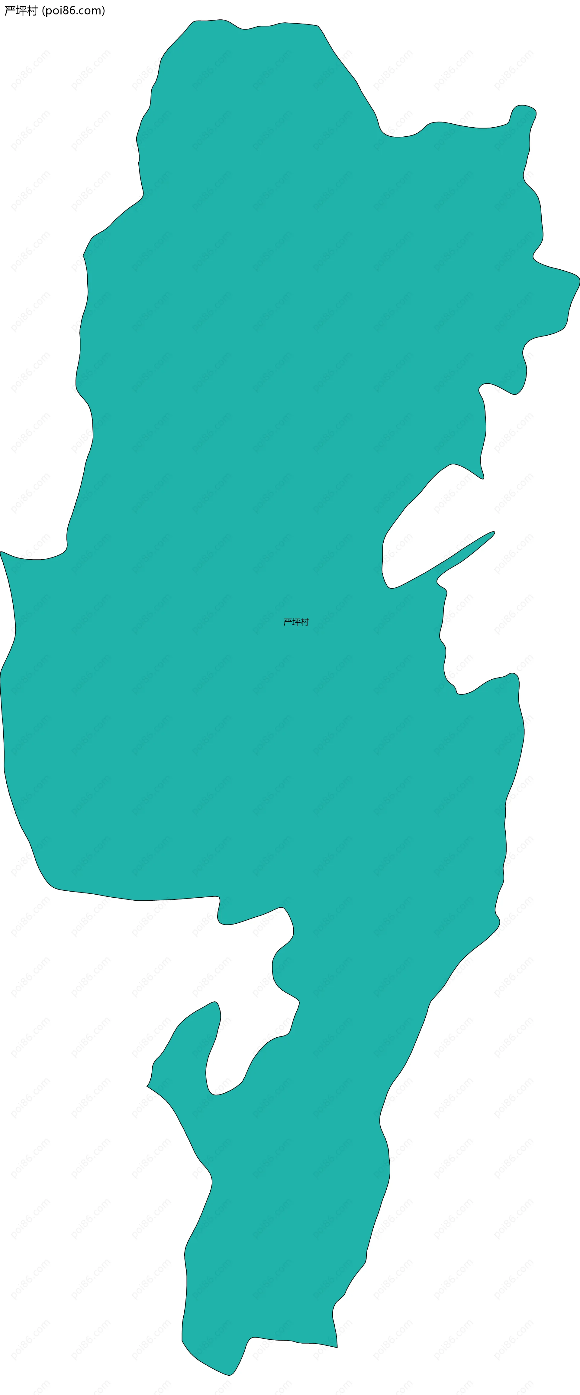 严坪村边界地图