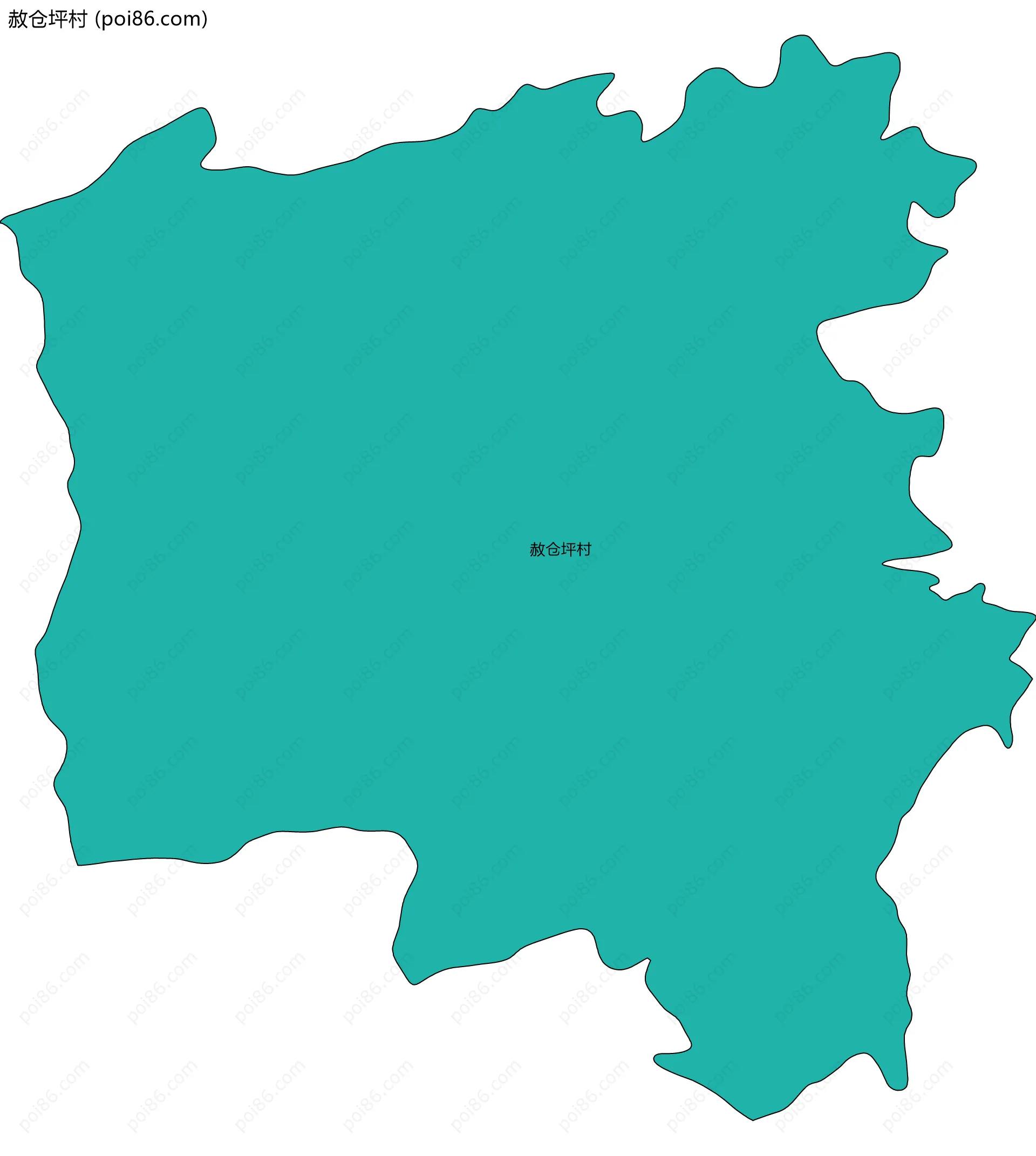 赦仓坪村边界地图