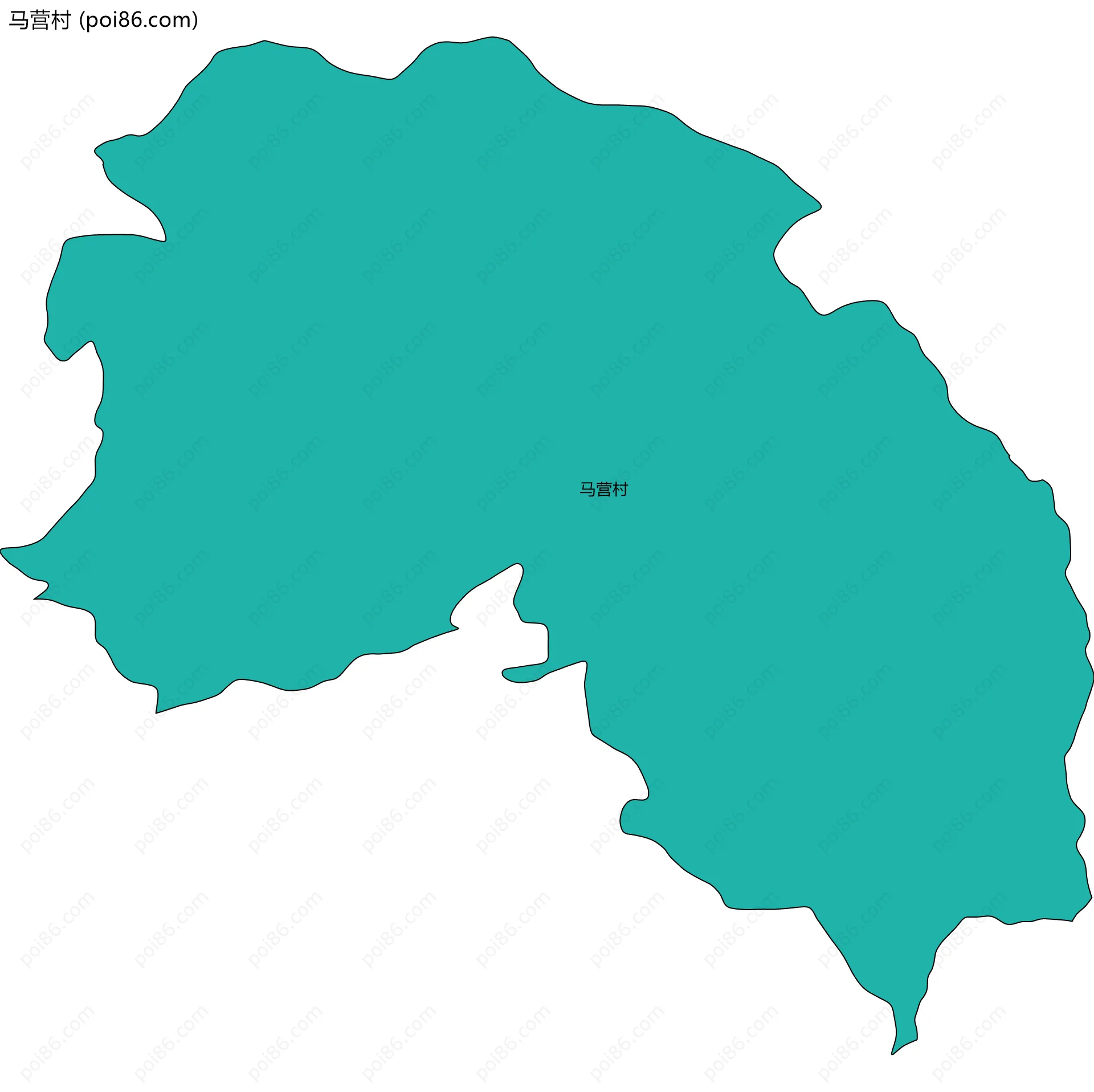 马营村边界地图